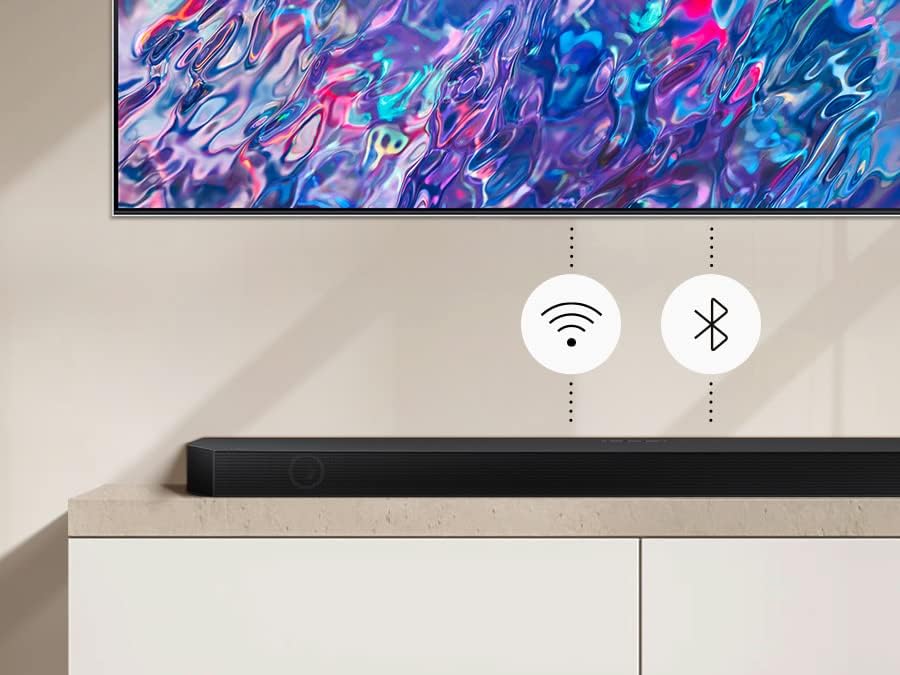 Samsung 3.1.2Ch Wireless Soundbar With Dolby Atmos/Dts:X 2 Up Firing Speakers In Built Subwoofer Bluetooth Connectivity - HW-Q700B