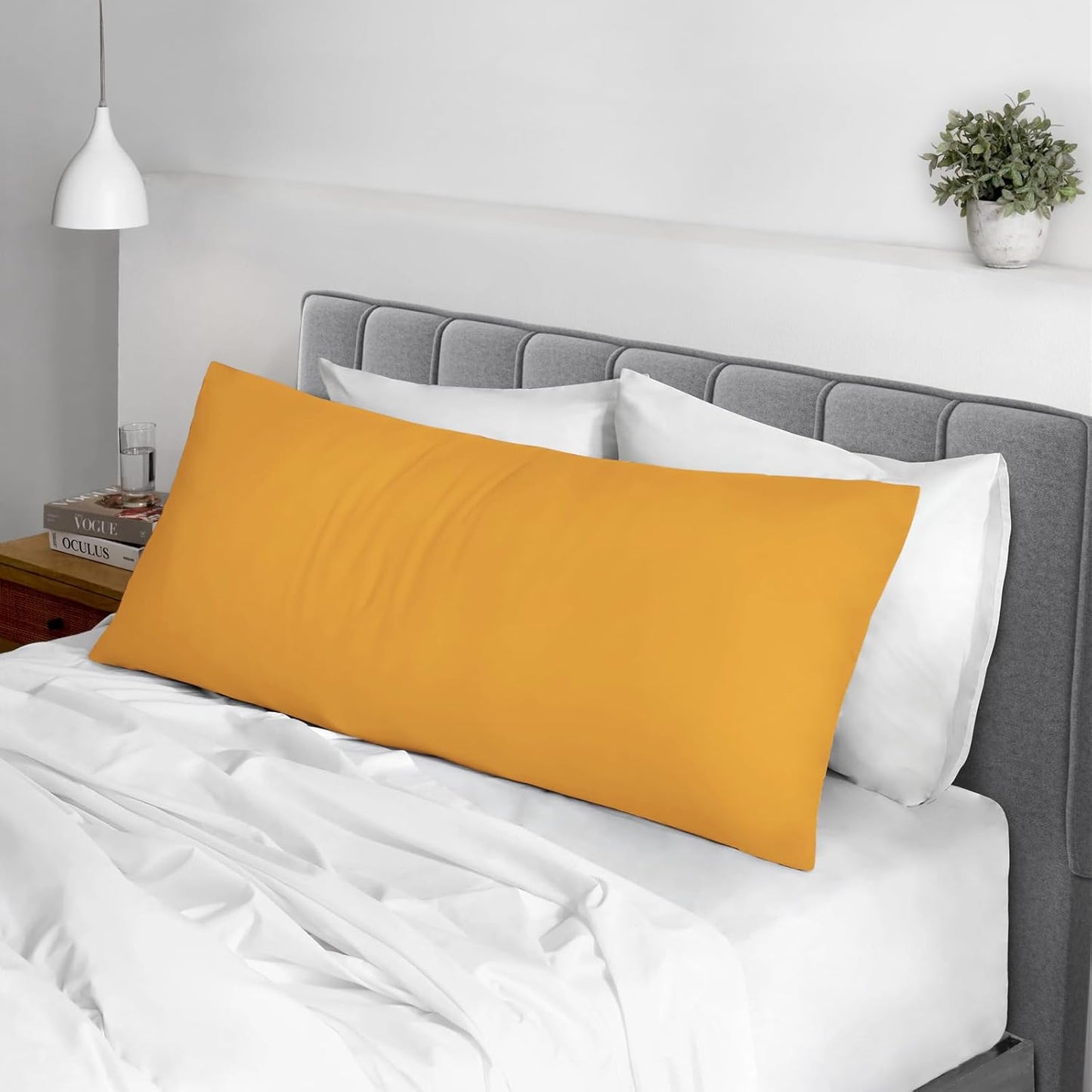 Pizuna Pure 100% Cotton Pillow Cases Queen Size Set of 2 Rio Red, Luxurious 400 Thread Count Long Staple Cotton Sateen with Envelope Closure (Combed Rio Red Cotton Pillow Cases Queen)