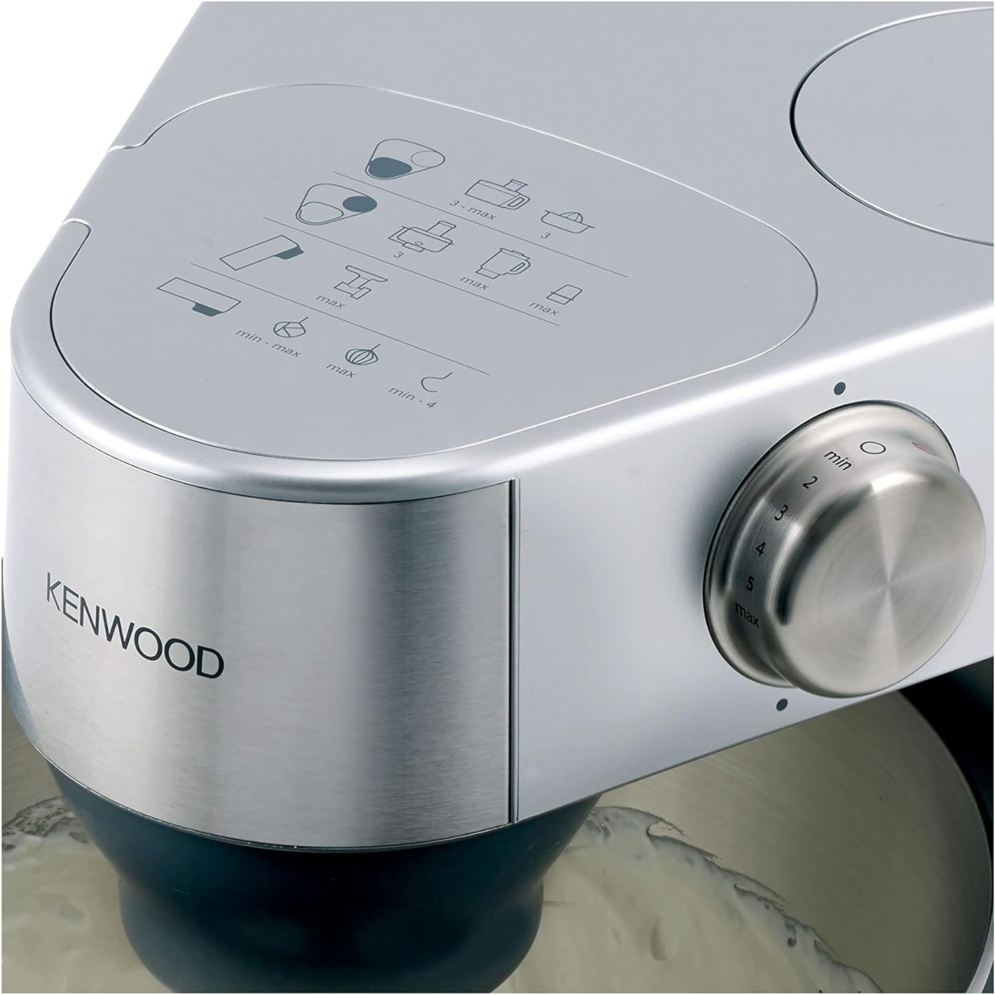 KENWOOD Stand Mixer Kitchen Machine PROSPERO 900W with 4.3L Stainless Steel Bowl, K-Beater, Whisk, Dough Hook, Glass Blender, Meat Grinder, Food Processor, Juicer, Citrus Juicer KM241002 Red