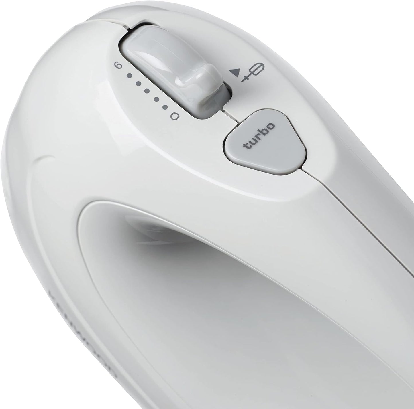 KENWOOD Hand Mixer (Electric Whisk) 300W with 5 Speeds + Turbo Button, Twin Stainless Steel Kneader and Beater for Mixing, Whipping, Whisking, Kneading HMP20.000WH White