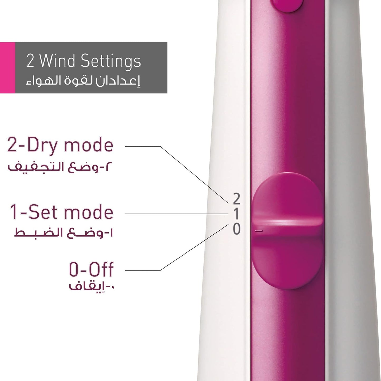 Panasonic Eh-Ka31 Hair Styler Blow Brush 3 Attachments