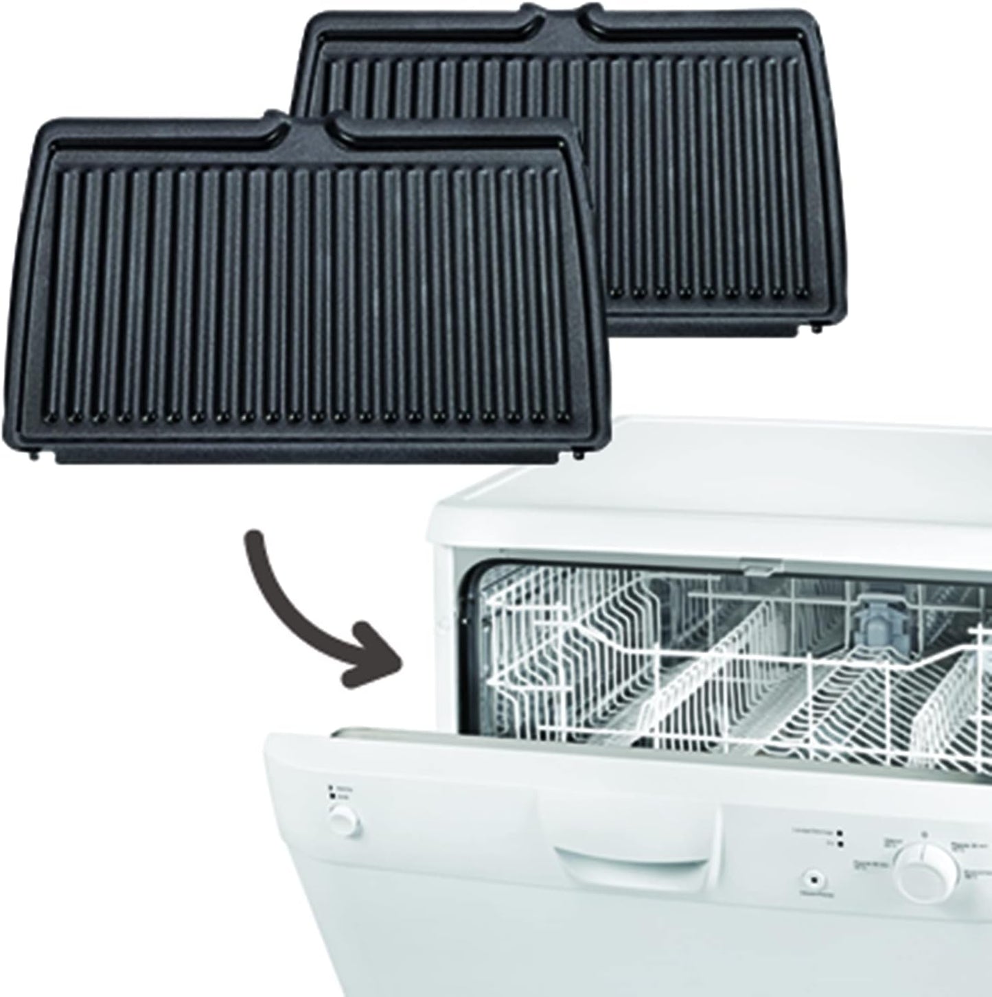 TEFAL Grill | Ultra compact Barbecue / BBQ Grill / Sandwich Maker | 1700 watts | Silver | 2 Years Warranty | GC302B28