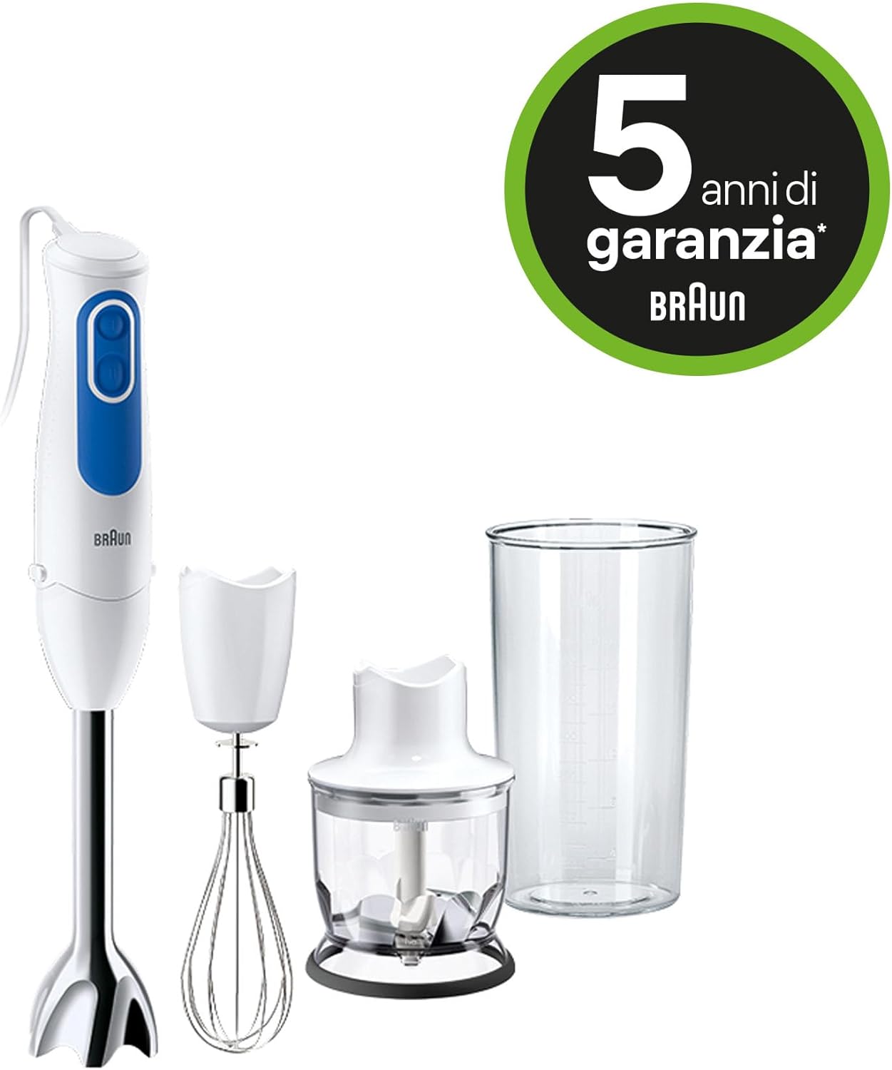 Braun Hand Blender, White, 350 Ml, MQ3025, MQ 3025 Omelette, S