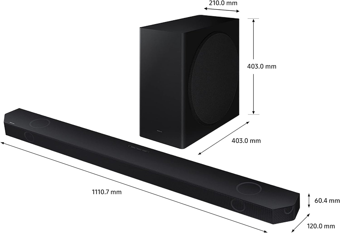 Samsung 160W Sound Tower High Power Party Speaker Water Resistant In Built Battery Bluetooth Connectivity - MX-ST40B/ZN - 2022 Model - 1 Year Warranty (UAE Version)