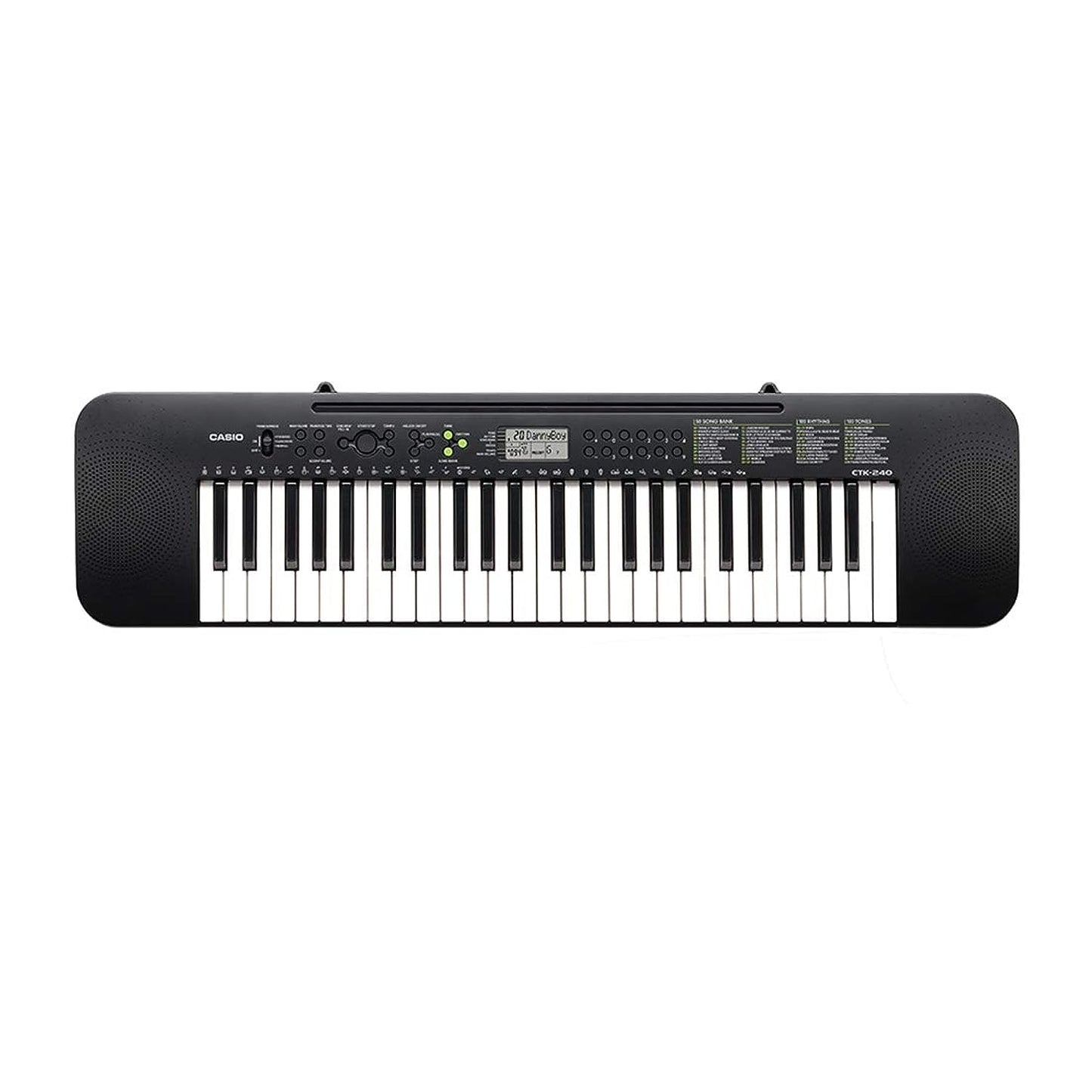 Casio Keys Keyboard - No Ac Power Adapter, BLACK, 49-Key Full-Size, CTK-240H5