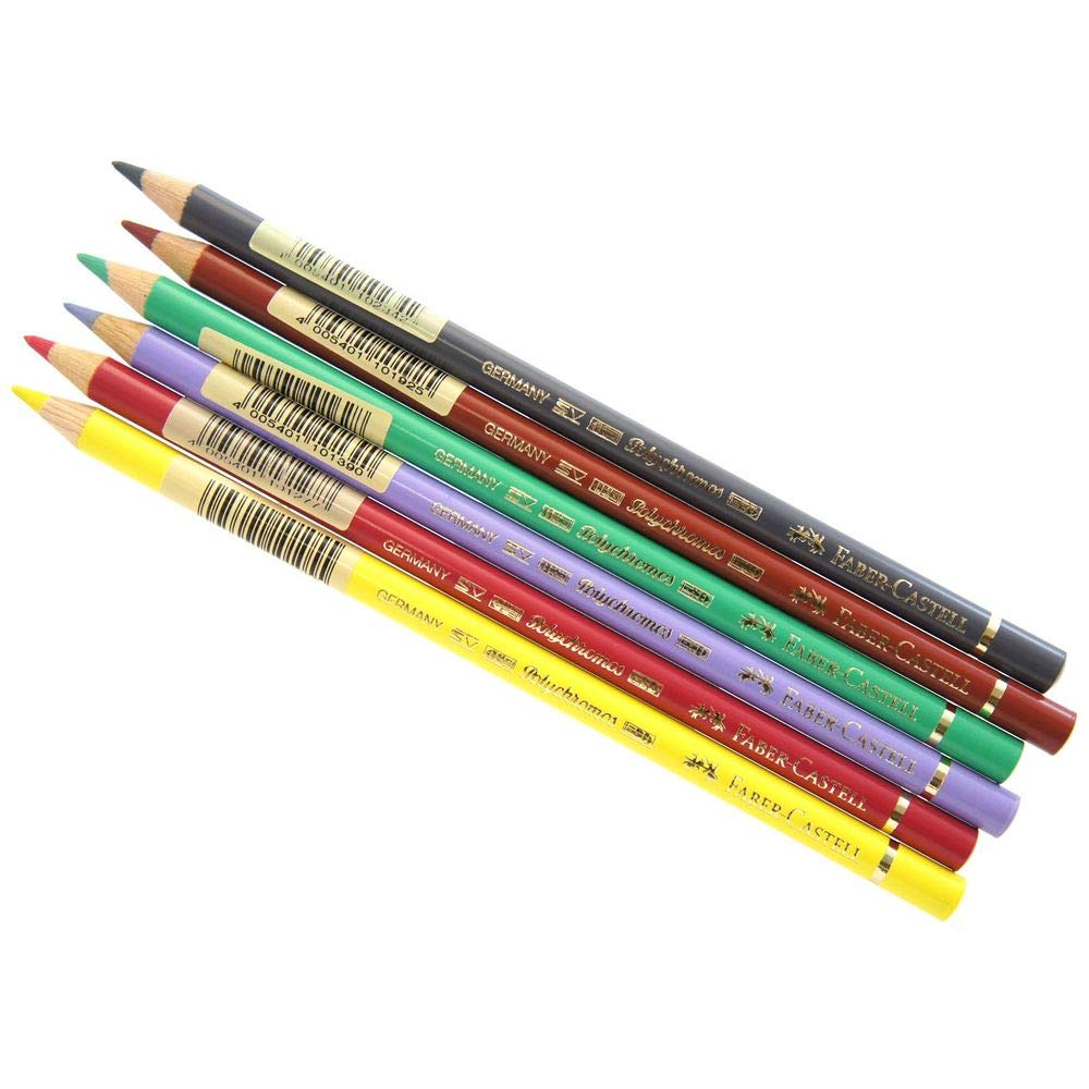 Faber-Castell Art & Graphic Polychromos Colour Pencil, (199), Black, for Art, Craft, Drawing, Sketching, Home, School, University, Colouring