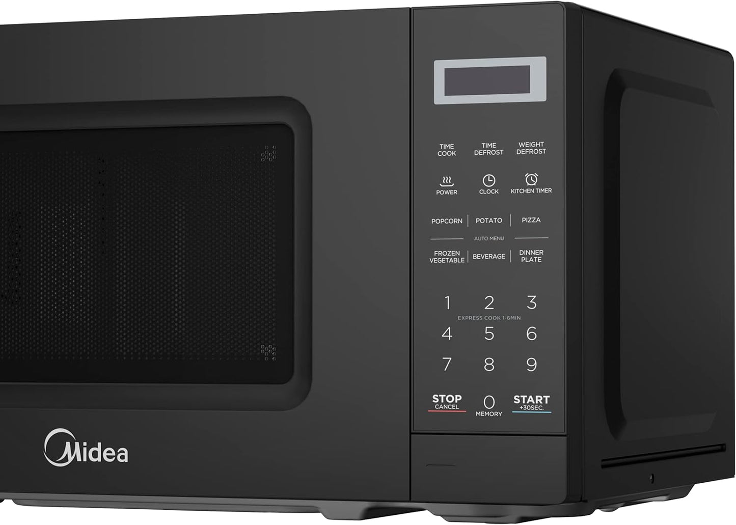 Midea 20L Solo Microwave Oven with Digital Touch Control, 700W, Child Lock, Memory Function, Defrost-by-weight-or-time, Fast Reheat, Push Button Door Opening, Best for Home & Office, Black, EM721BK