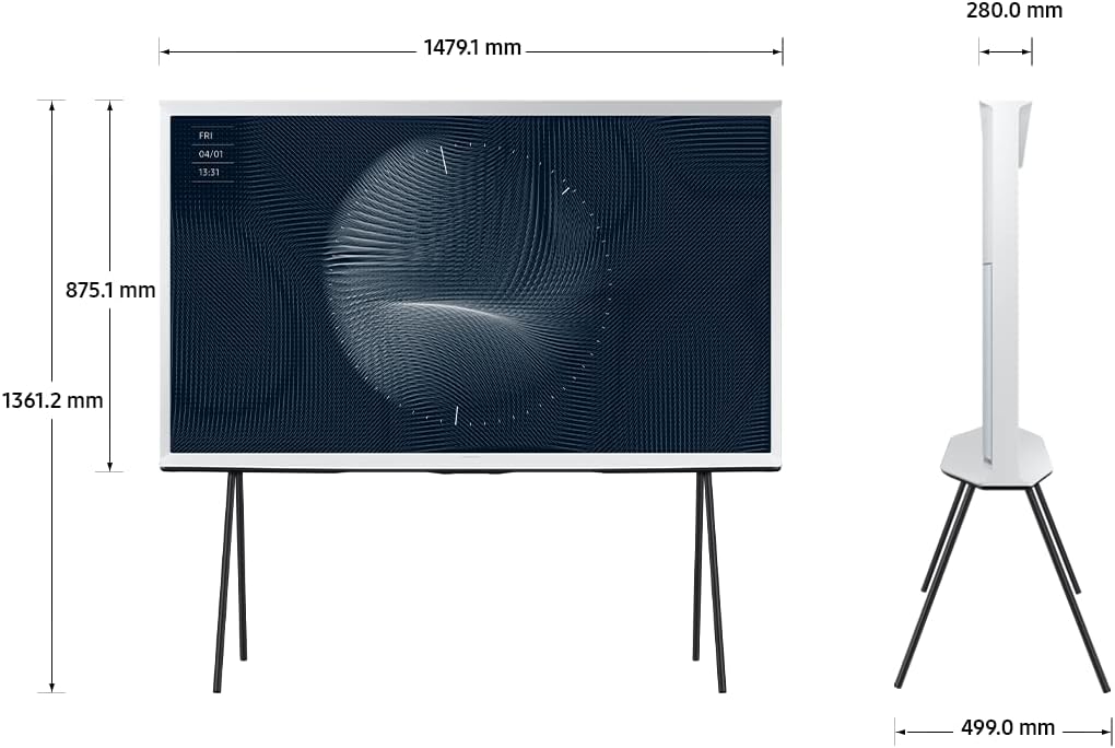 Samsung 65 Inch TV The Serif Lifestyle QLED 4K HDR 10+ - QA65LS01BAUXZN (2022 Model)