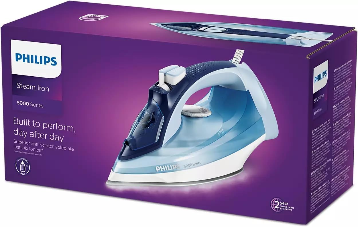 Philips DST5040/86 Steam Iron, 2600 W, 320 milliliters, Black