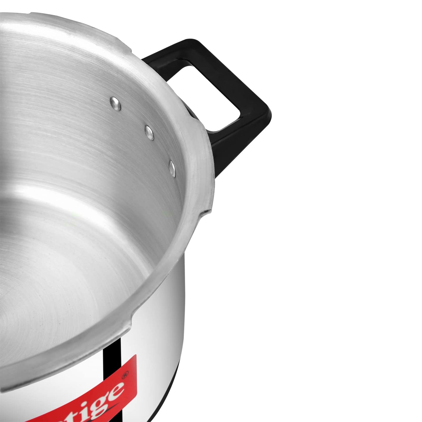Prestige Popular Pressure Cooker | Aluminium Cooker with Lid 5 Ltr| Silver