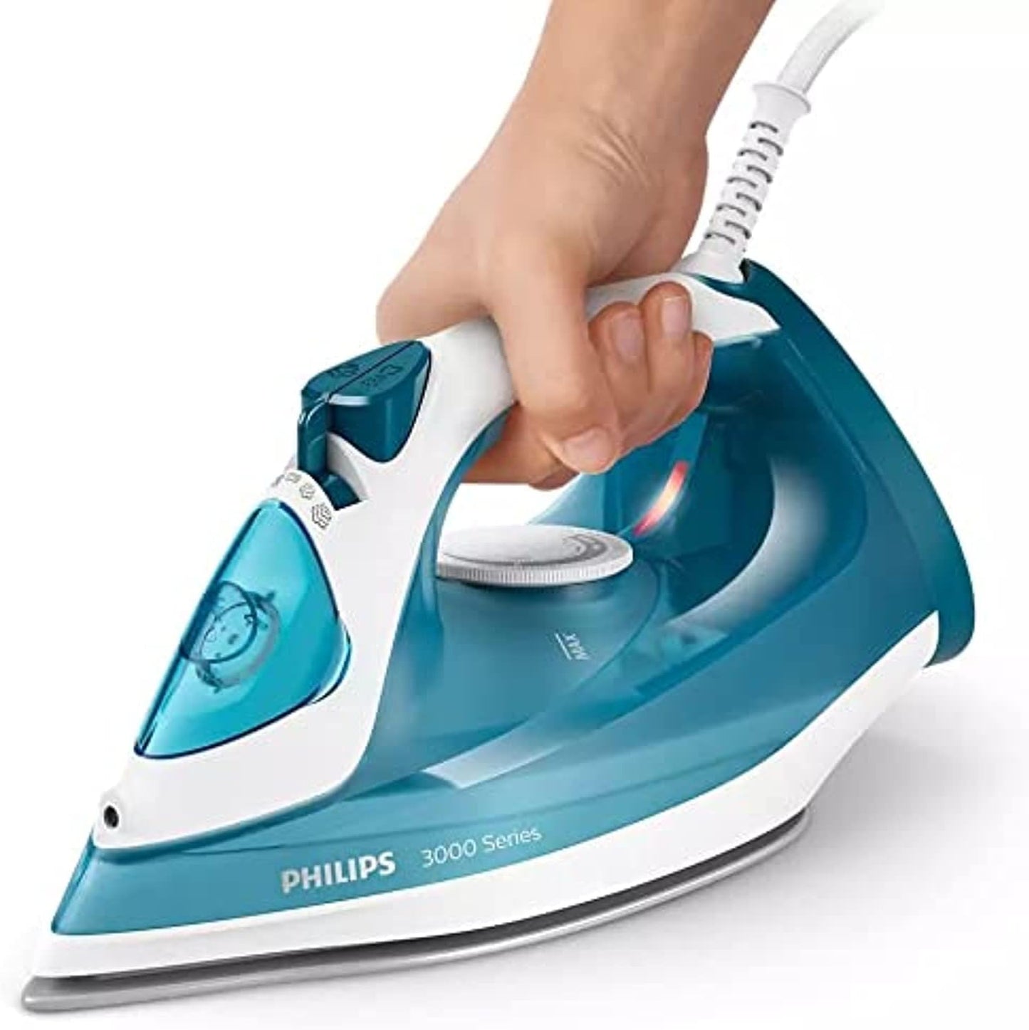 PHILIPS 3000 Series Steam iron DST3011/26, 2100W,140 g steam boost, 30g/min continuous steam, Blue, UAE Version