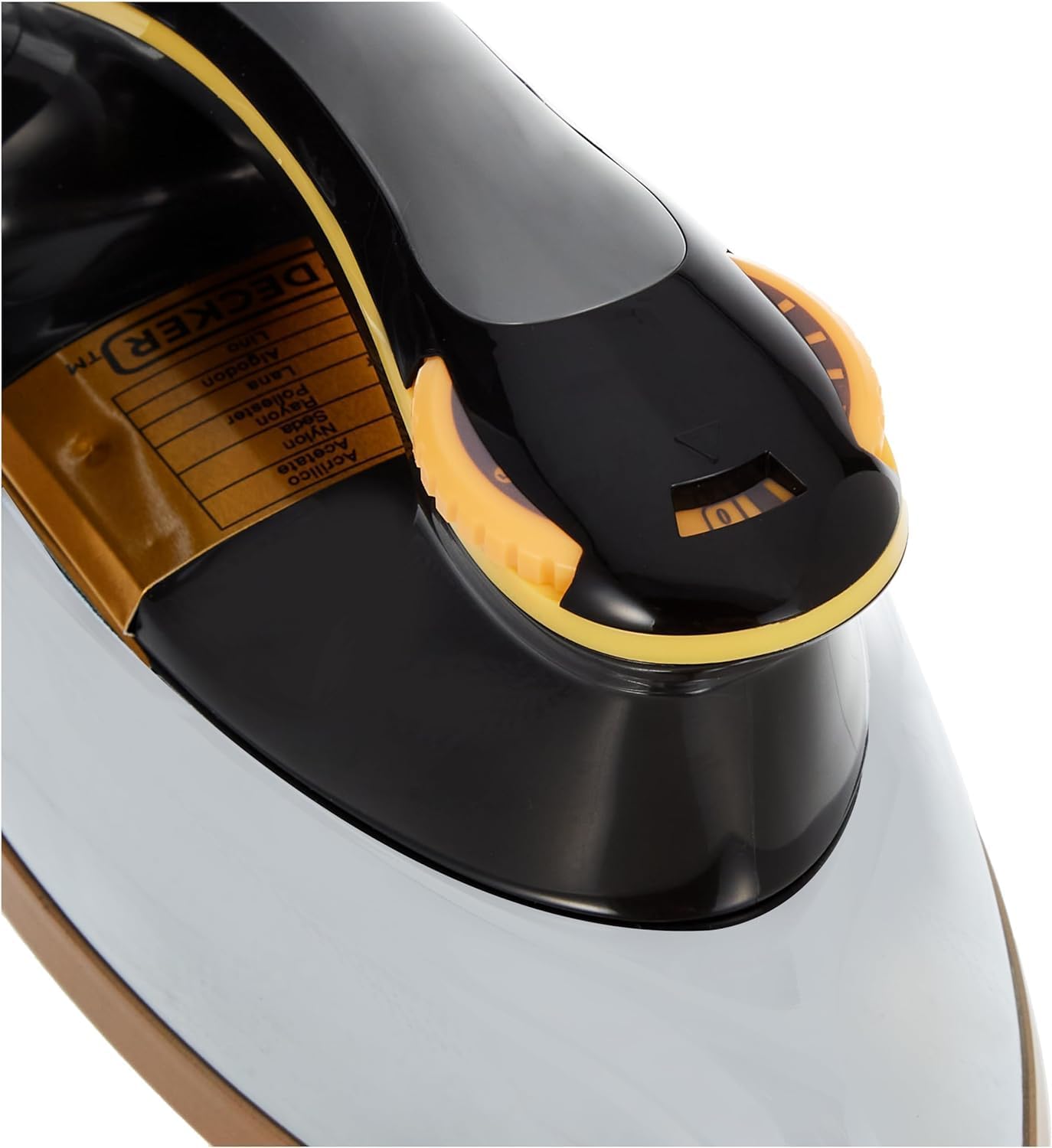 Black & Decker 1200W Heavy Weight Dry Iron Black/Gold F550-b5 2 Year Warranty