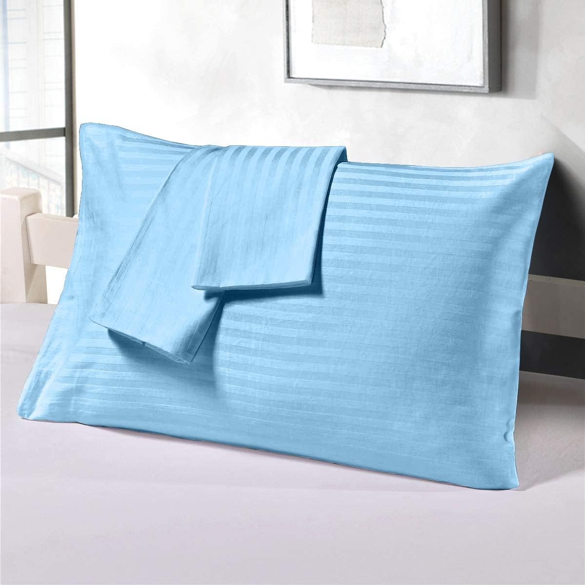 Split Top California King Sheets Split Head California King Sheets Sets for Adjustable Beds- 100% Egyptian Cotton 800TC Split Head Flex Top 18" Deep Pocket - 32" Top Split Cal-King, Dark Grey Stripe