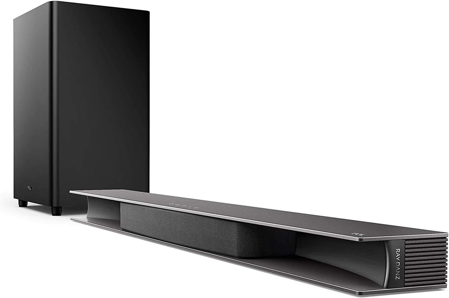 TCL 2.1 Channel Home Theater Soundbar with Wireless Subwoofer 160W Audio Power Multi Color LED Display Bluetooth HDMI Optical Cable Connectivity Remote Control Clear & Loud Sound TS3010