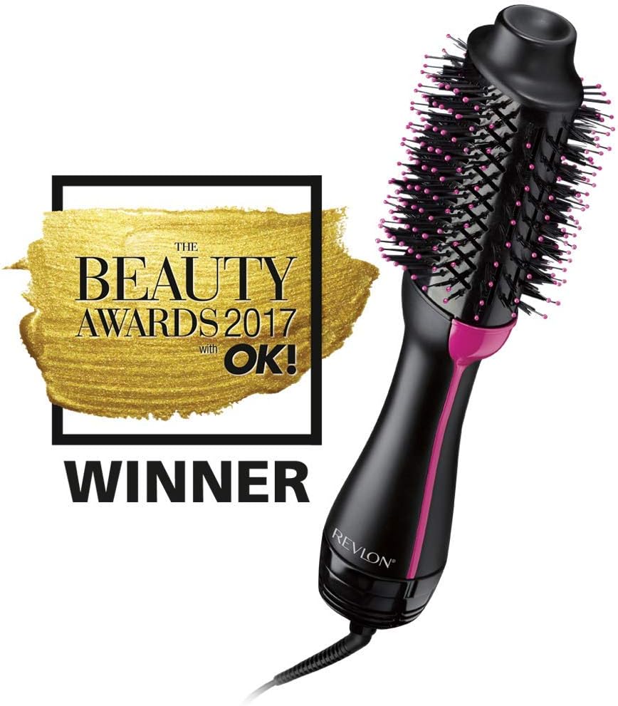 Revlon RVDR5282 One-Step Combo Pack 1 Volumiser + Paddle Brush Styler - Black
