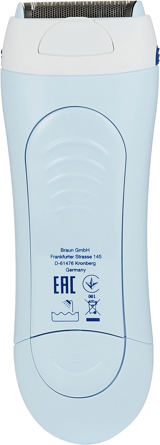 Braun Silk-épil Lady Shaver 5-160, 3-in-1 Wet and Dry Electric Shaver, Trimmer and Exfoliation System with 2 Extras, Blue