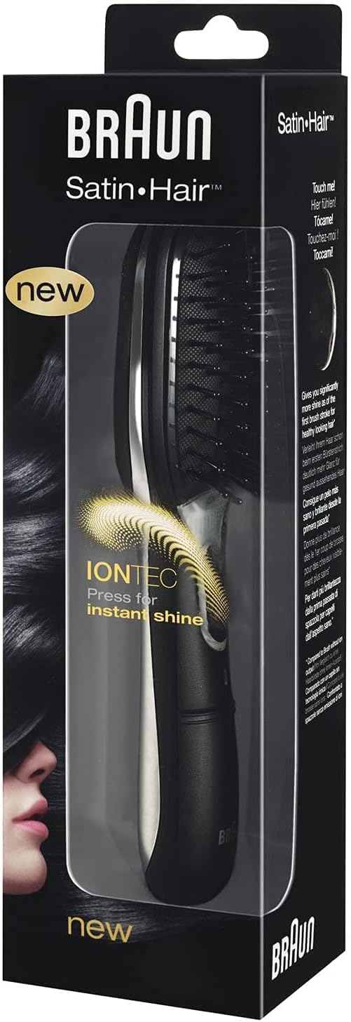 Braun Satin 7 Hair Styler Comb Brush, Black, BR710