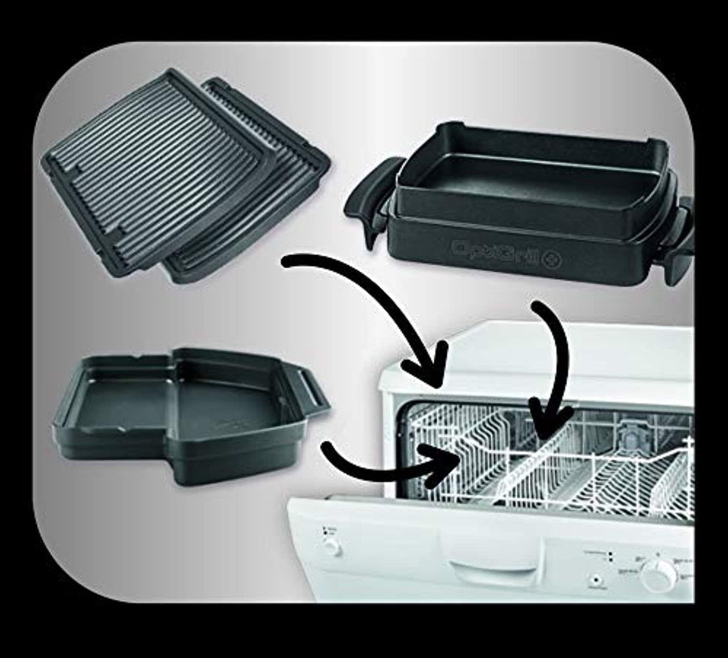 TEFAL Grill | Ultra compact Barbecue / BBQ Grill / Sandwich Maker | 1700 watts | Silver | 2 Years Warranty | GC302B28