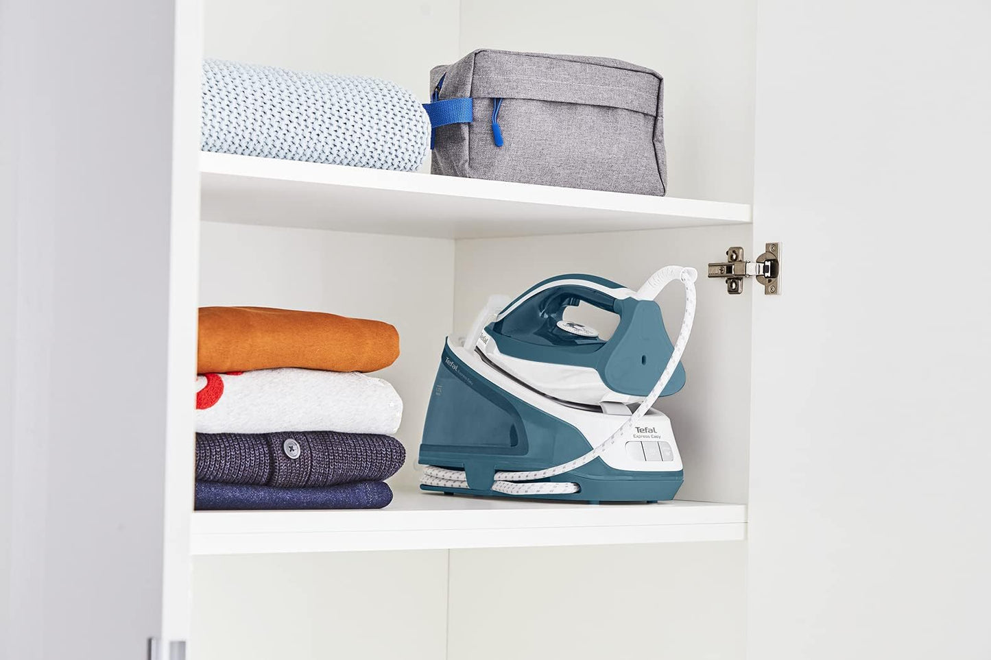 TEFAL Steam Station | Pro Express Ultimate II | Steam Generator Iron Steamer | 1.2 L | 2700 Watts | Durilium Airglide Soleplate | Anti scale | Auto off | Blue & White | 2 Years Warranty | GV9710M0