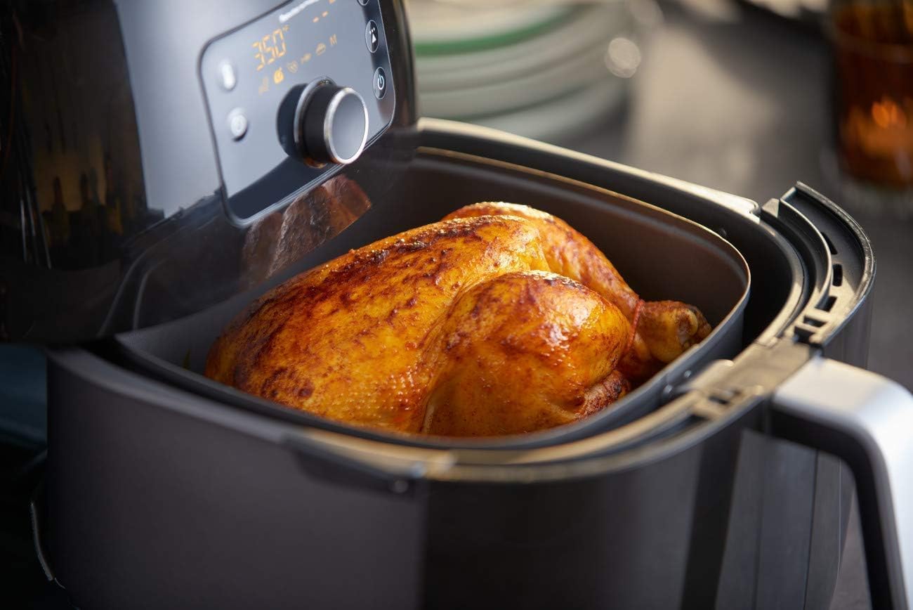 Philips Premium Airfryer XXL with Fat Removal Technology, 3lb/7qt, Black, HD9650/96