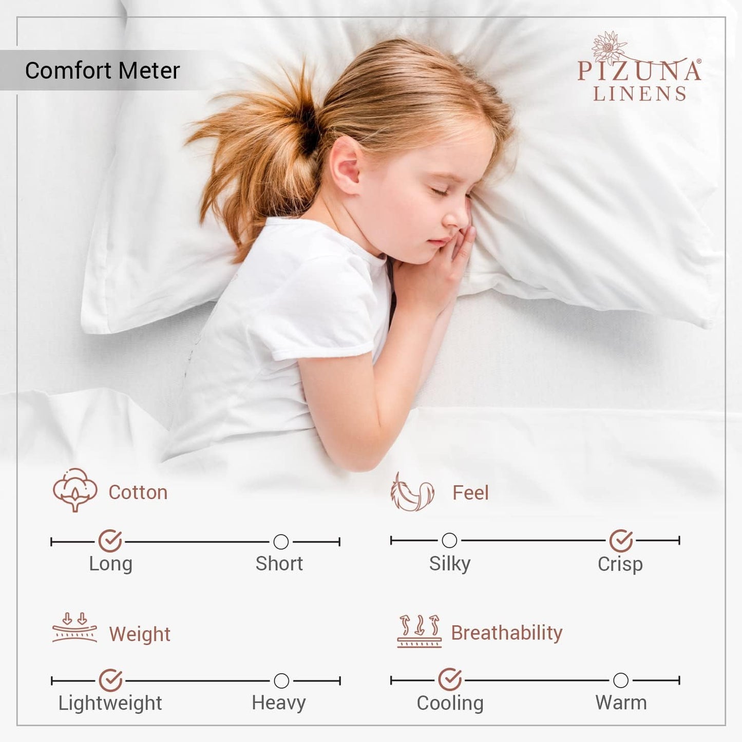 Pizuna Set of Dark Blue Cotton Percale Sheets Full Size, 100% Long Staple Cotton Percale Bed Sheets, 15 Inch Deep Pocket Full Size Sheet Sets Cotton (Full Size Dark Blue Sheets Percale)