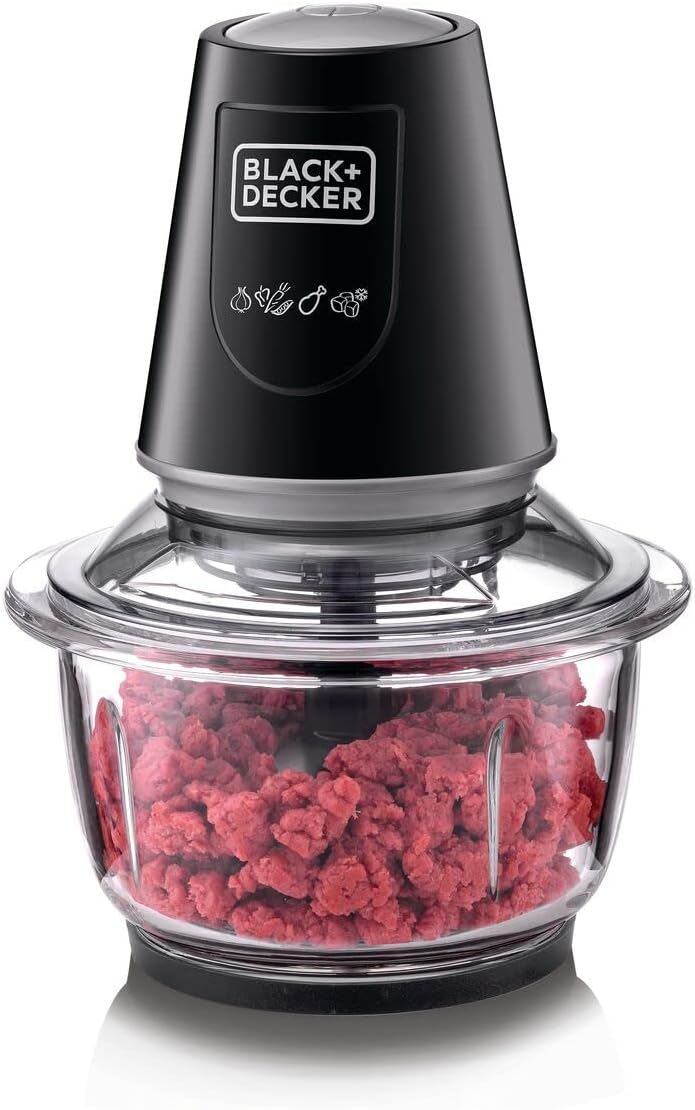 BLACK+DECKER BLACK+DECKER Vertical Chopper, 4 Blades, 500W, 500ml, Black - FC500-B5, by BLACK+DECKER
