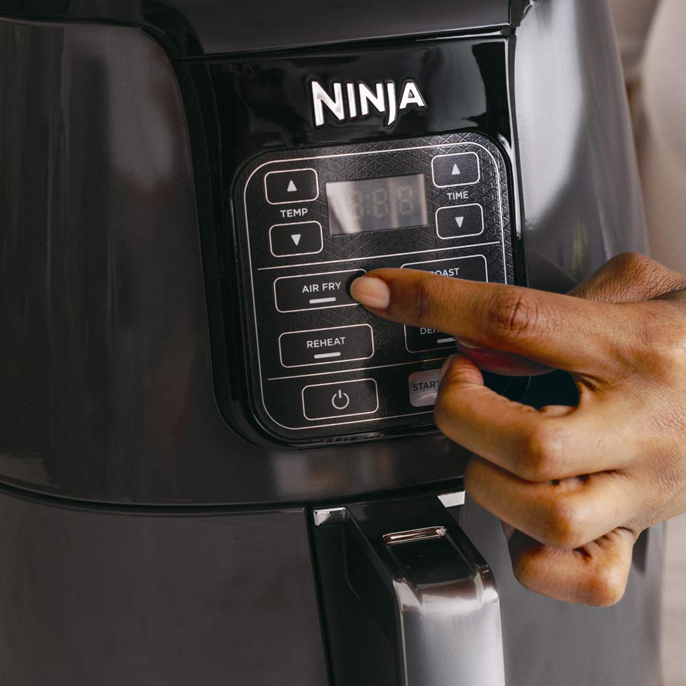 Ninja Air Fryer Af100, Roast, Reheat, Dehydrate, 3.8 L, 1550 Watts, Grey And Black"Min 1 year manufacturer warranty"