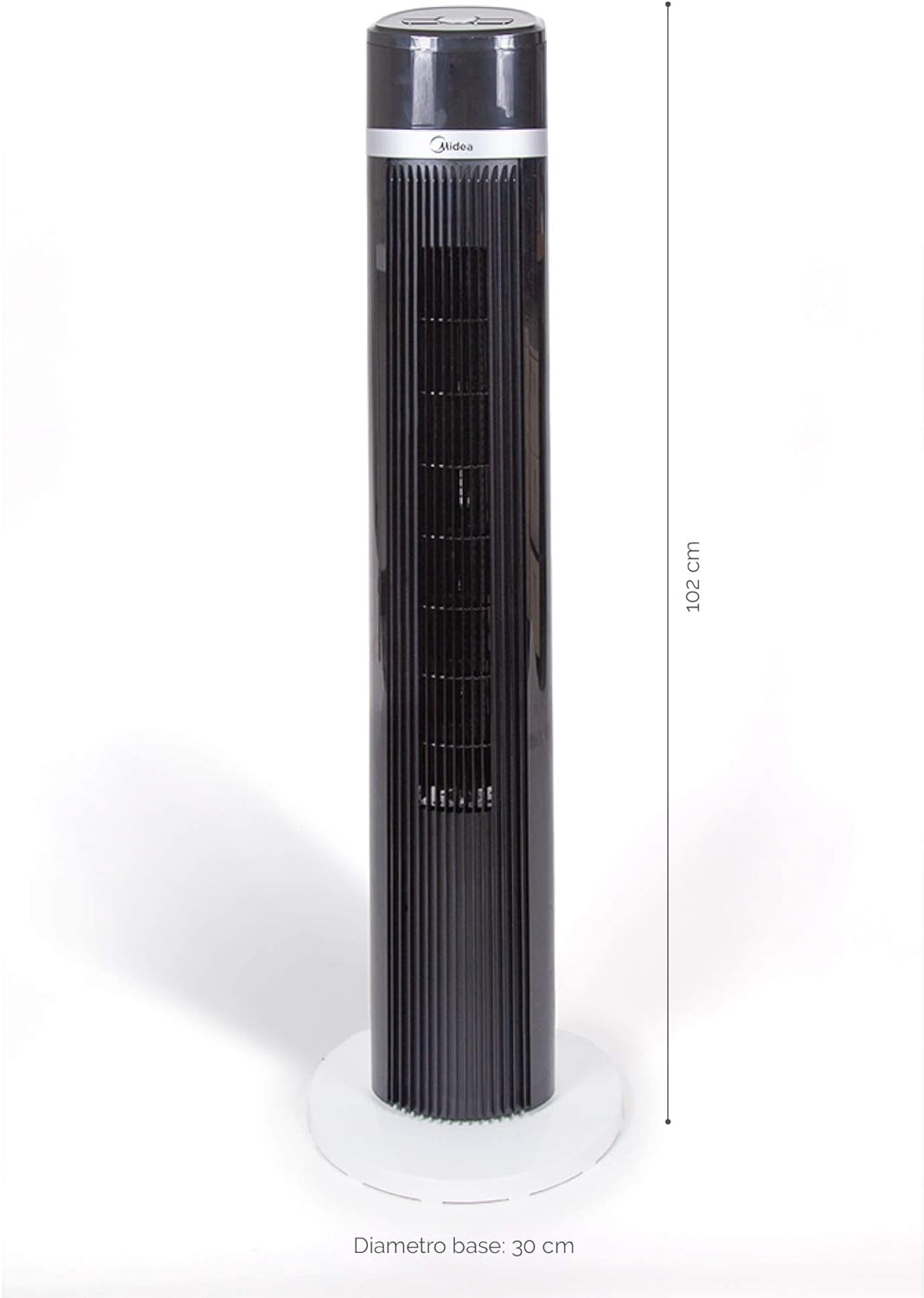 Midea Tower Fan with Multifunction Remote Control, 3 Wind modes-Natural | Slumberous & Normal, Three Dimensional Angle Air Flow, 15 Hours Timer Perfectly Suitable for Home or Office, FZ10-18TRB