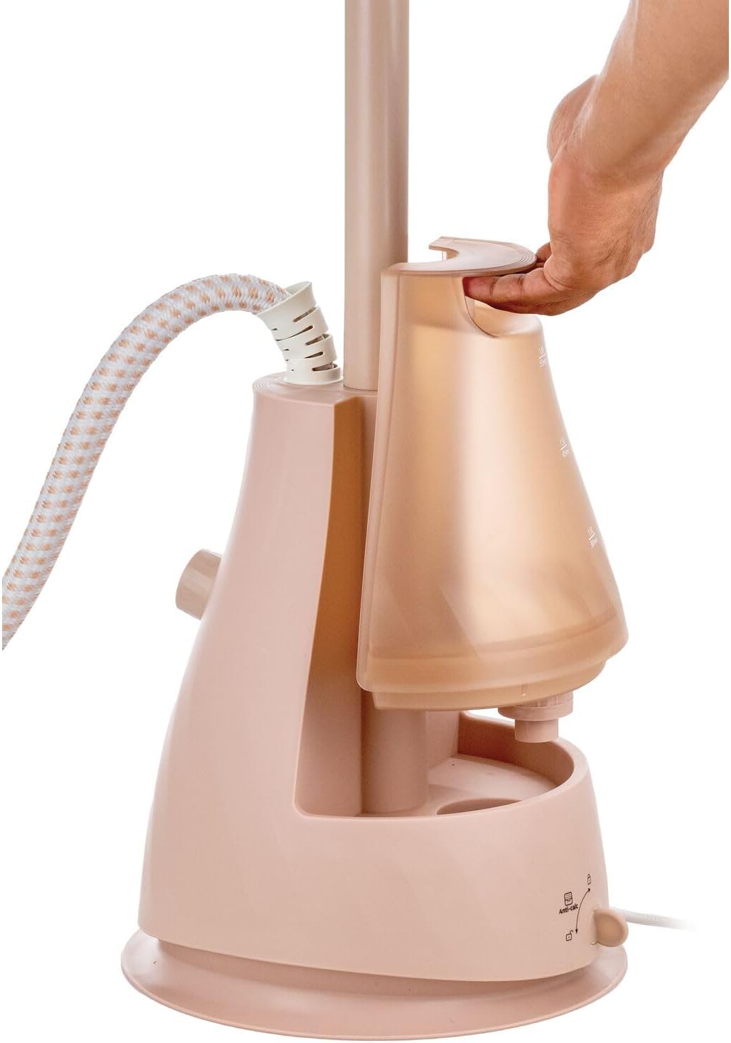 BLACK+DECKER 2400W 1.5L Upright Garment Steamer 35gm/min Steam, With Adjustable Double Poles Rotary Wheels, Multiple Attachments, For Quick Wrinkle Free&Santized Garment GST2400-B5