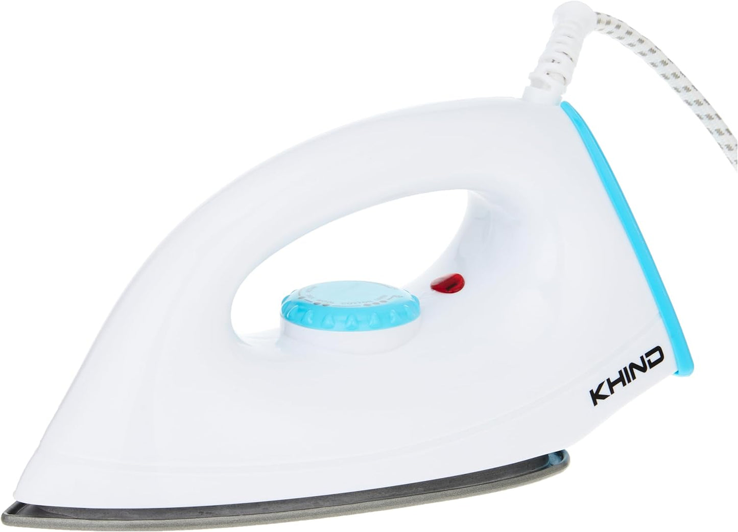 KHIND Steam Iron 1600W - Advanced Temperature Control, Easier Wrinkle Removal, Vertical Steaming, Self-Cleaning, Made in Malaysia, 2-Year Warranty, Non Stick Soleplate. White & Blue - ES1601NN