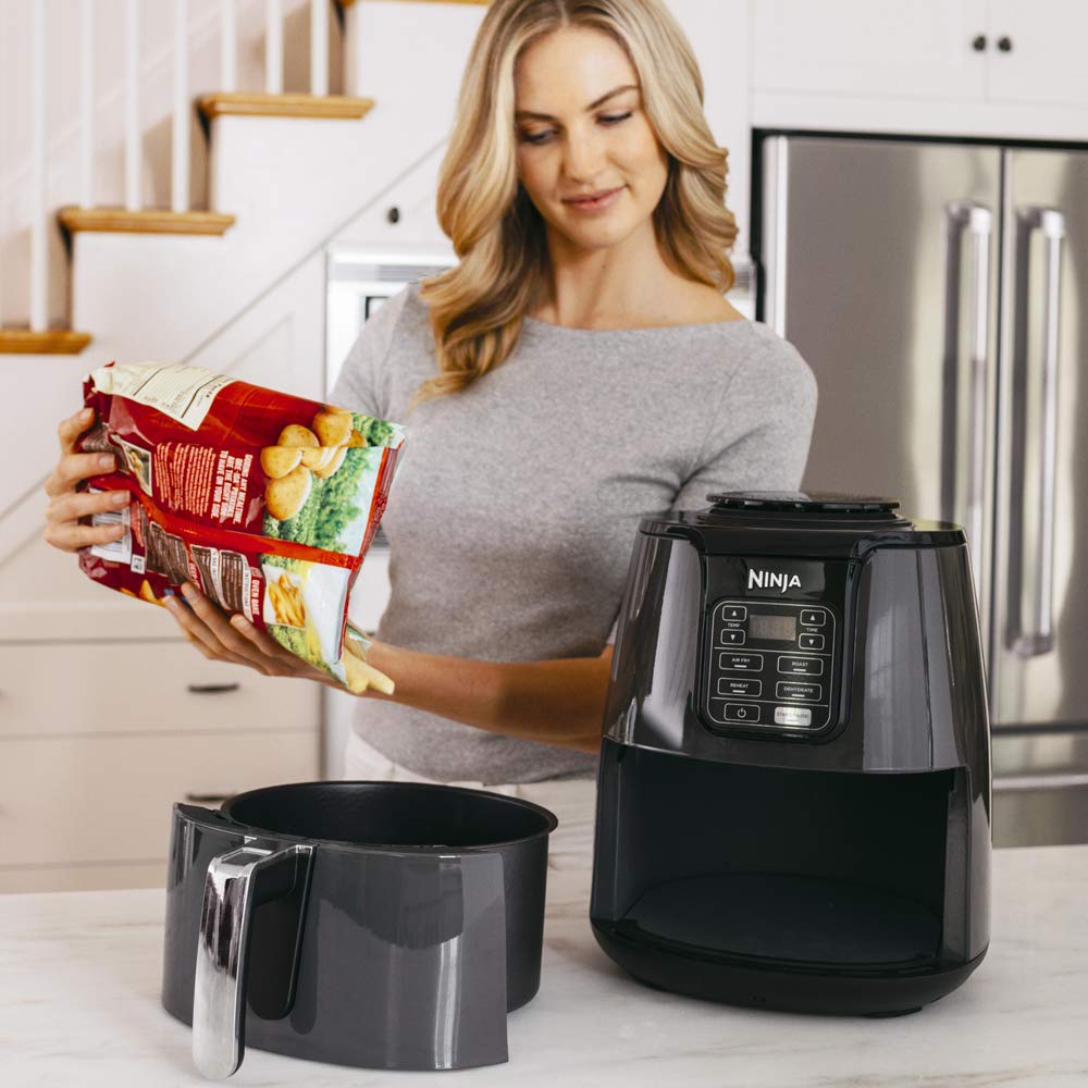 Ninja Air Fryer Af100, Roast, Reheat, Dehydrate, 3.8 L, 1550 Watts, Grey And Black"Min 1 year manufacturer warranty"