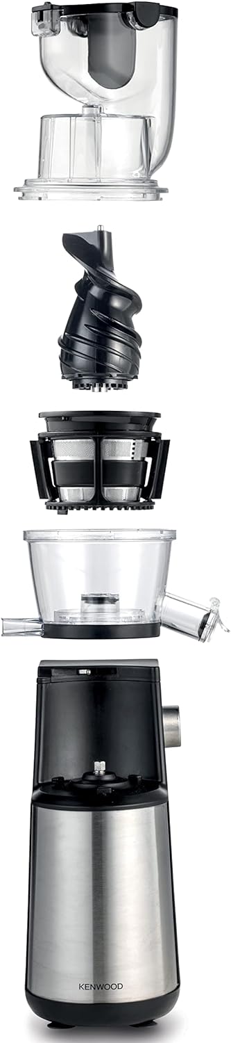 Kenwood Pure Juice Pro Slow Juicer, Metal, Jmm70.000Bk, Silver