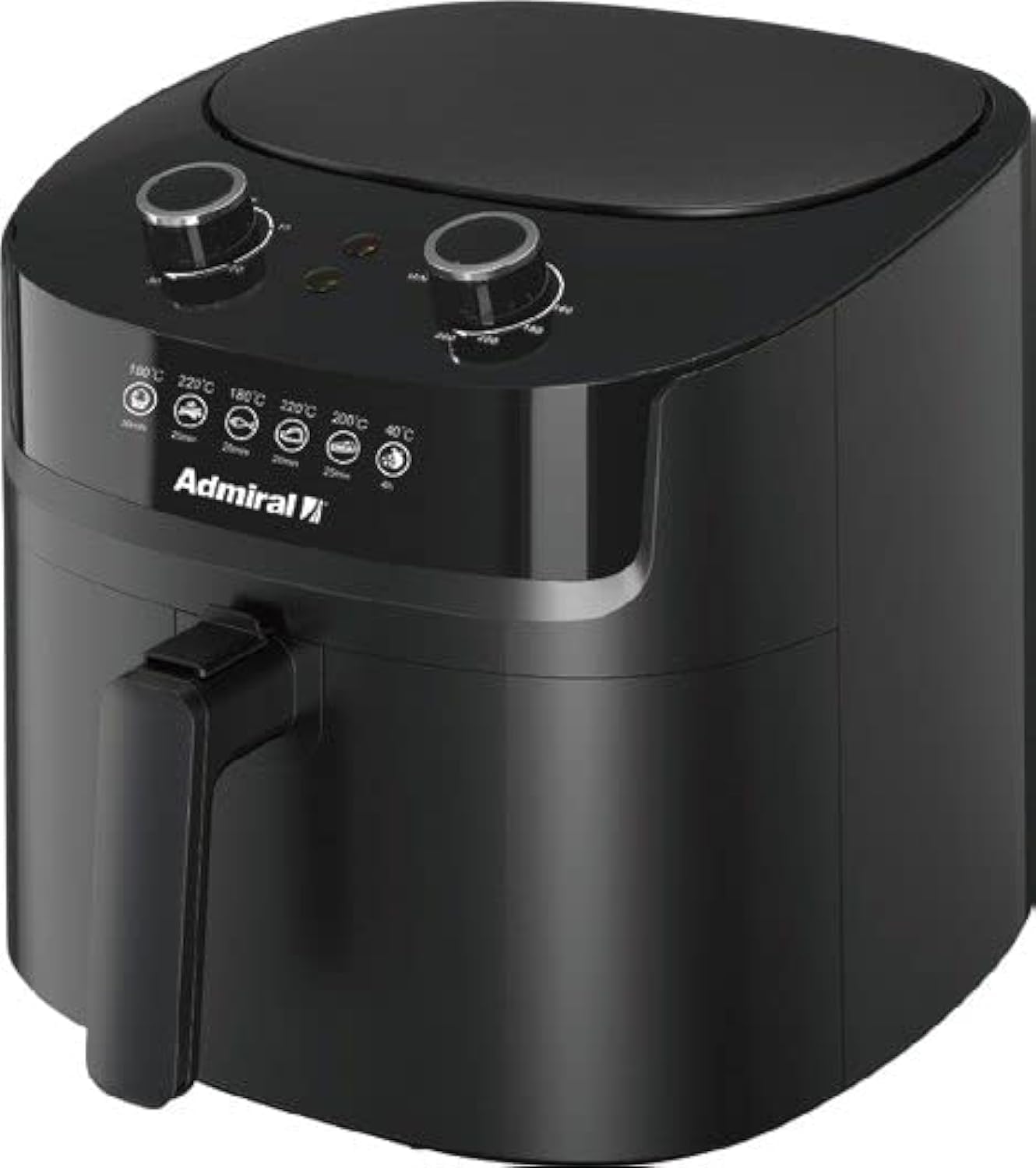 Admiral Air Fryer, 6.5L,1800W, No Oil, Classic Control Air Fryer, Dishwasher Safe, ADAF65BL, 1 Year Warranty.