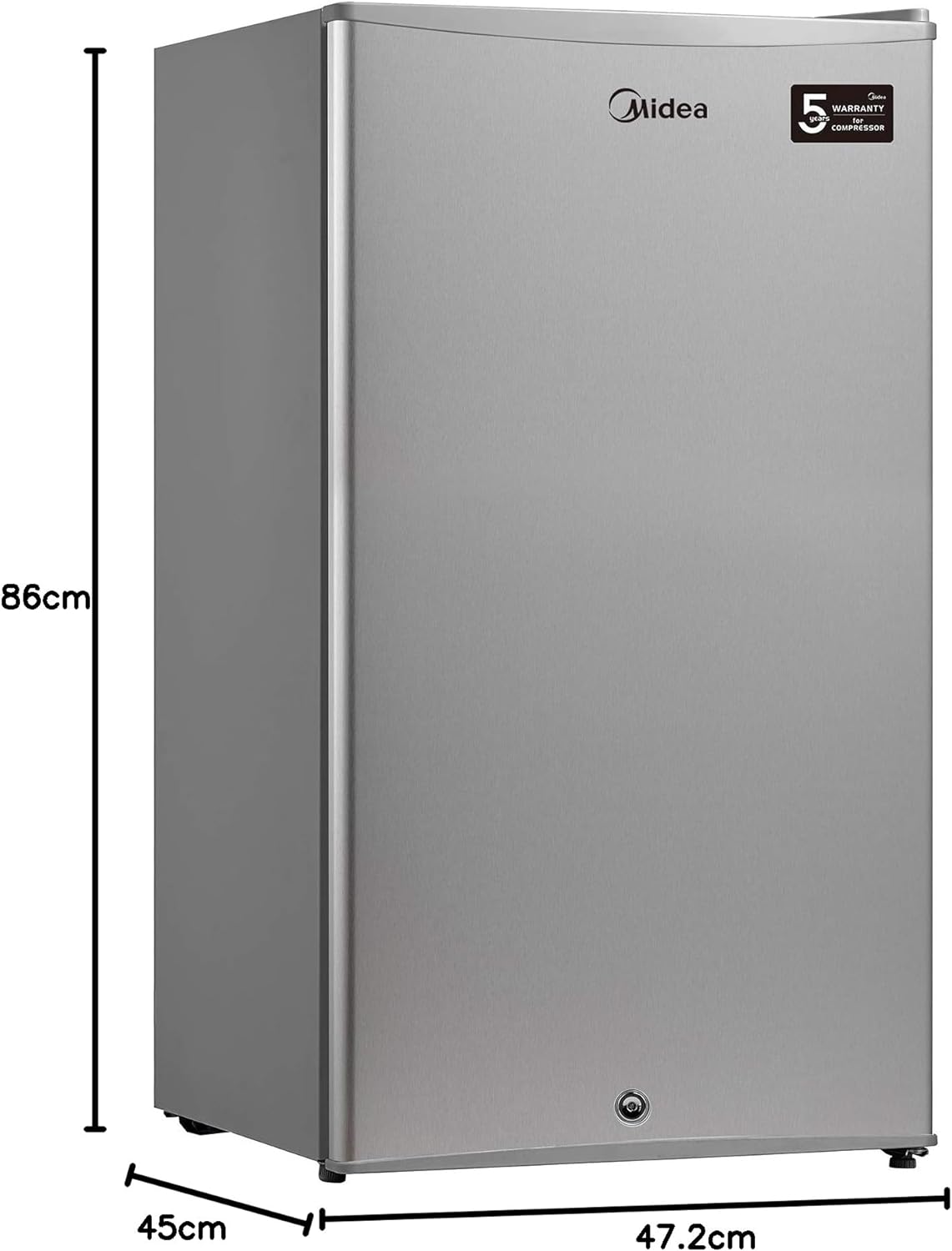 Midea 580L Gross Top Mount Double Door Refrigerator MDRT580MTE46, 2 Doors Frost Free Fridge Freezer with Smart Sensor & Humidity Control, Active-C Fresh, Multi-Air Flow, Electronic Silver, Large