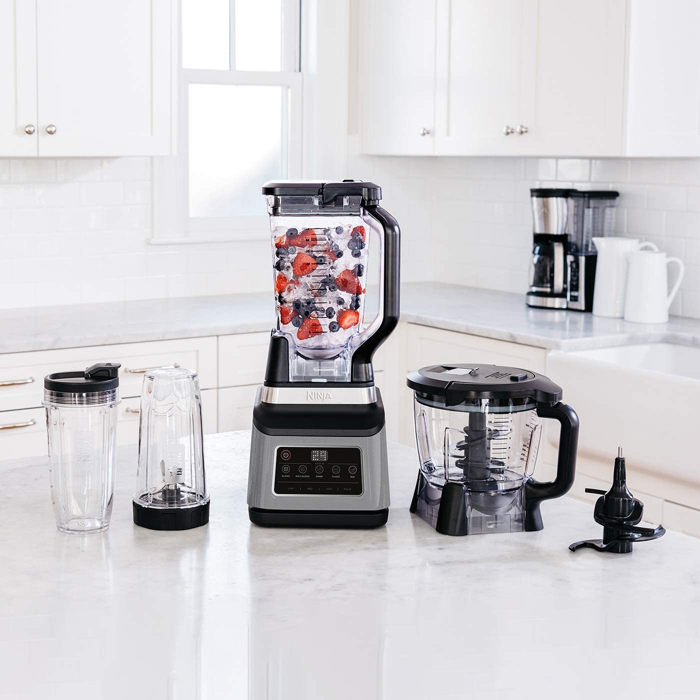 Ninja 3-IN-1 Food Processor 1200 W, Black/Gray, BN801ME