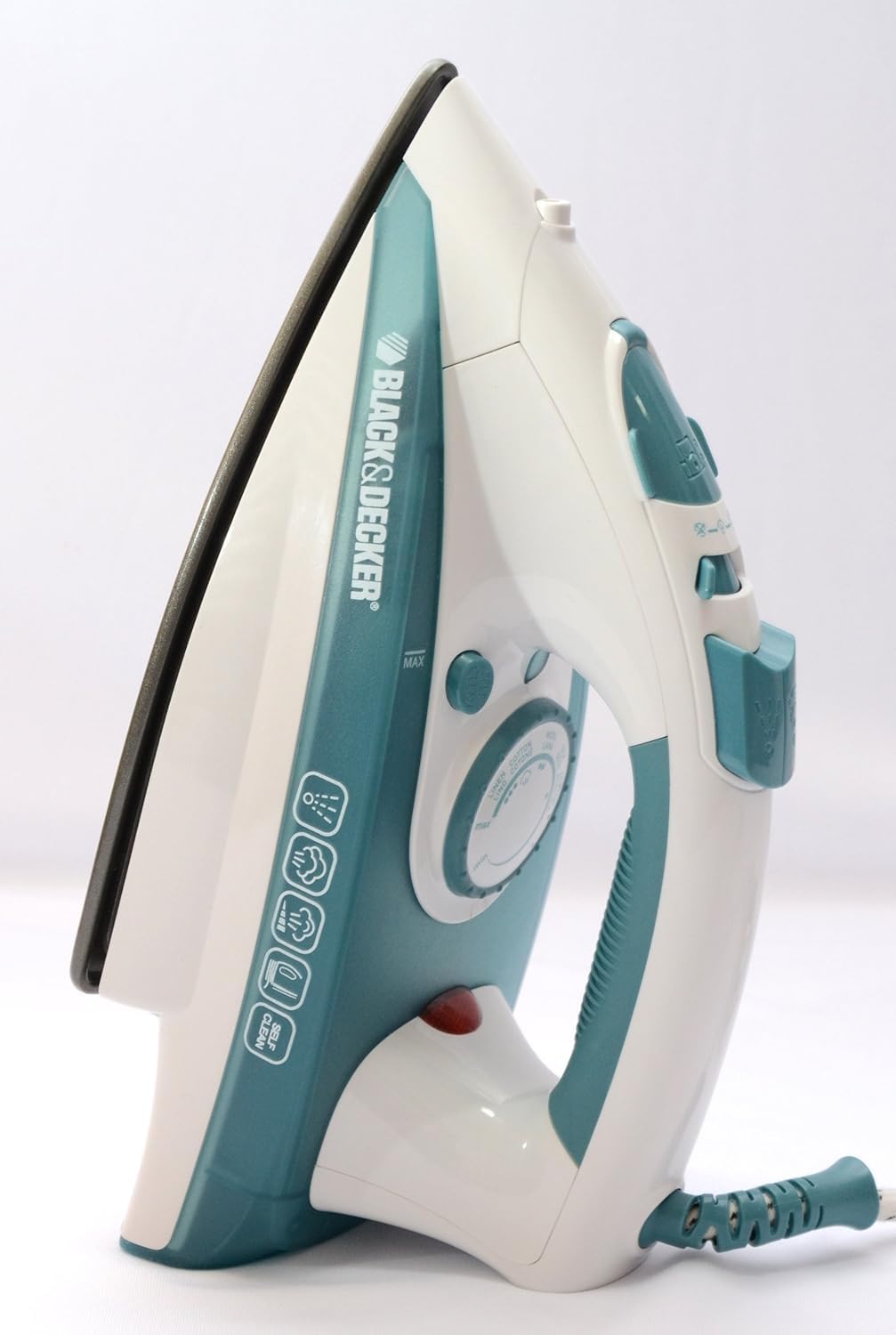 Black & Decker 1200W Heavy Weight Dry Iron Black/Gold F550-b5 2 Year Warranty