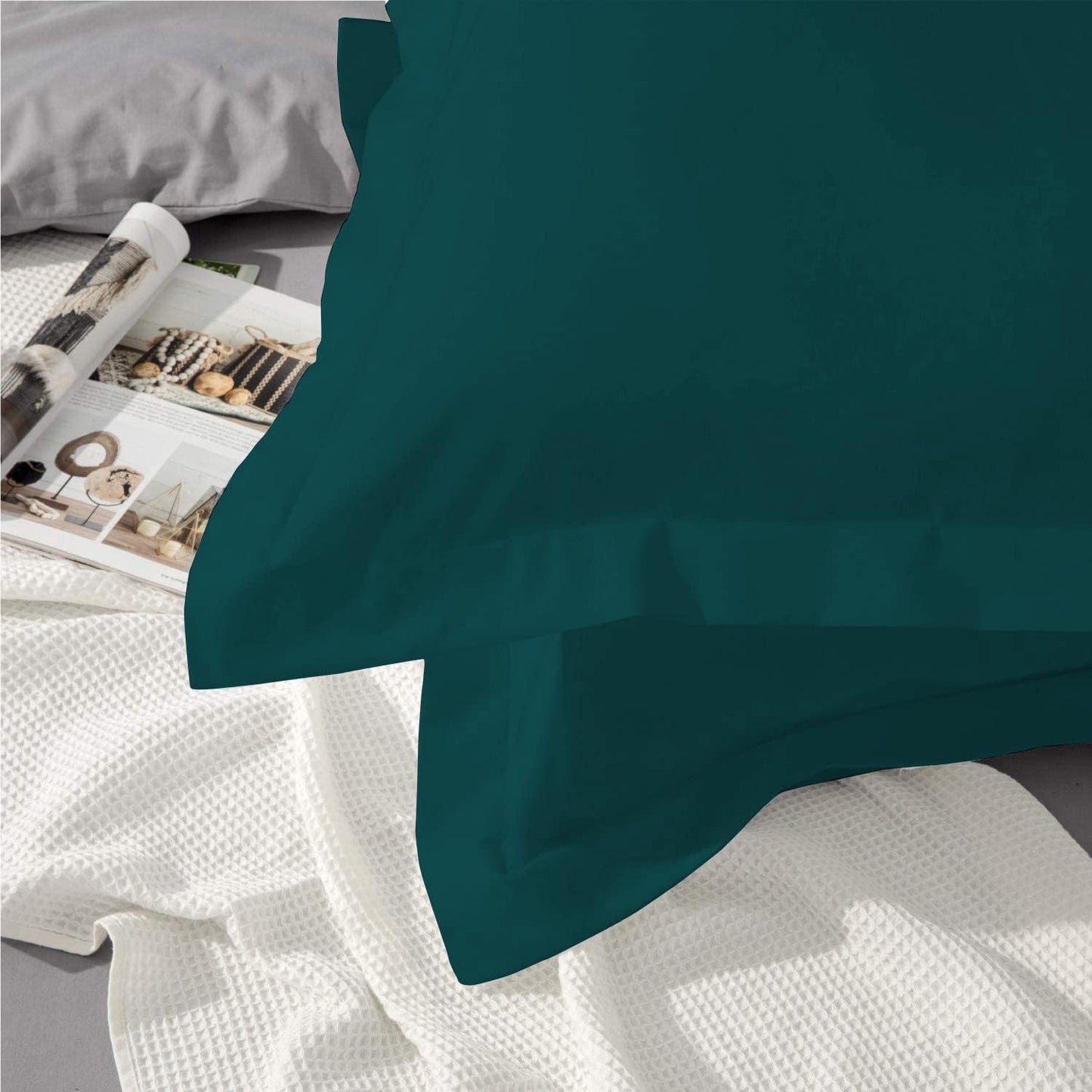 Split Head California King Sheets Sets for Adjustable Beds - 100% Egyptian Cotton 800TC Split Head Flex Top 18" Deep Pocket - 34" Top Split Cal-King, White Solid