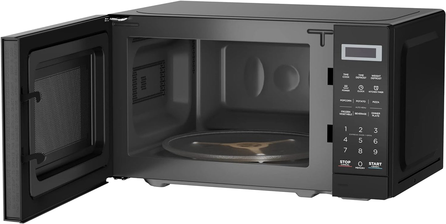 Midea 20L Solo Microwave Oven with Digital Touch Control, 700W, Child Lock, Memory Function, Defrost-by-weight-or-time, Fast Reheat, Push Button Door Opening, Best for Home & Office, Black, EM721BK