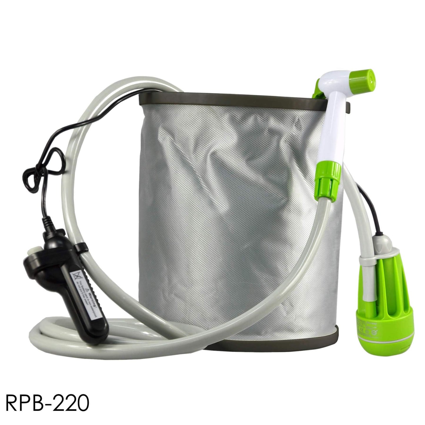 Crownline Portable and Rechargeable Outdoor Bidet, Apple Green, Rpb-220