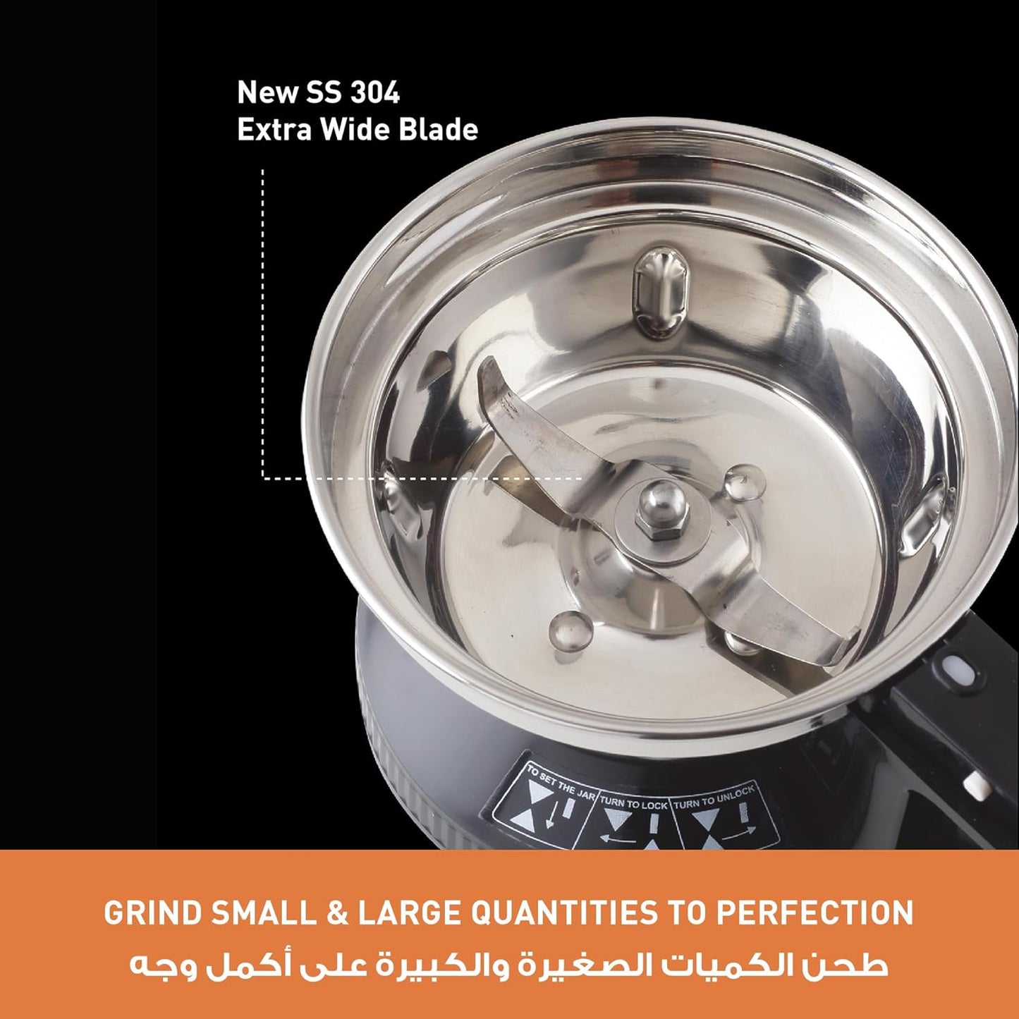 Panasonic Super Mixer Grinder, 1000W, Mx-Ac400, Black, 3 Stainless Steel Jars, 1 Juicer Jar