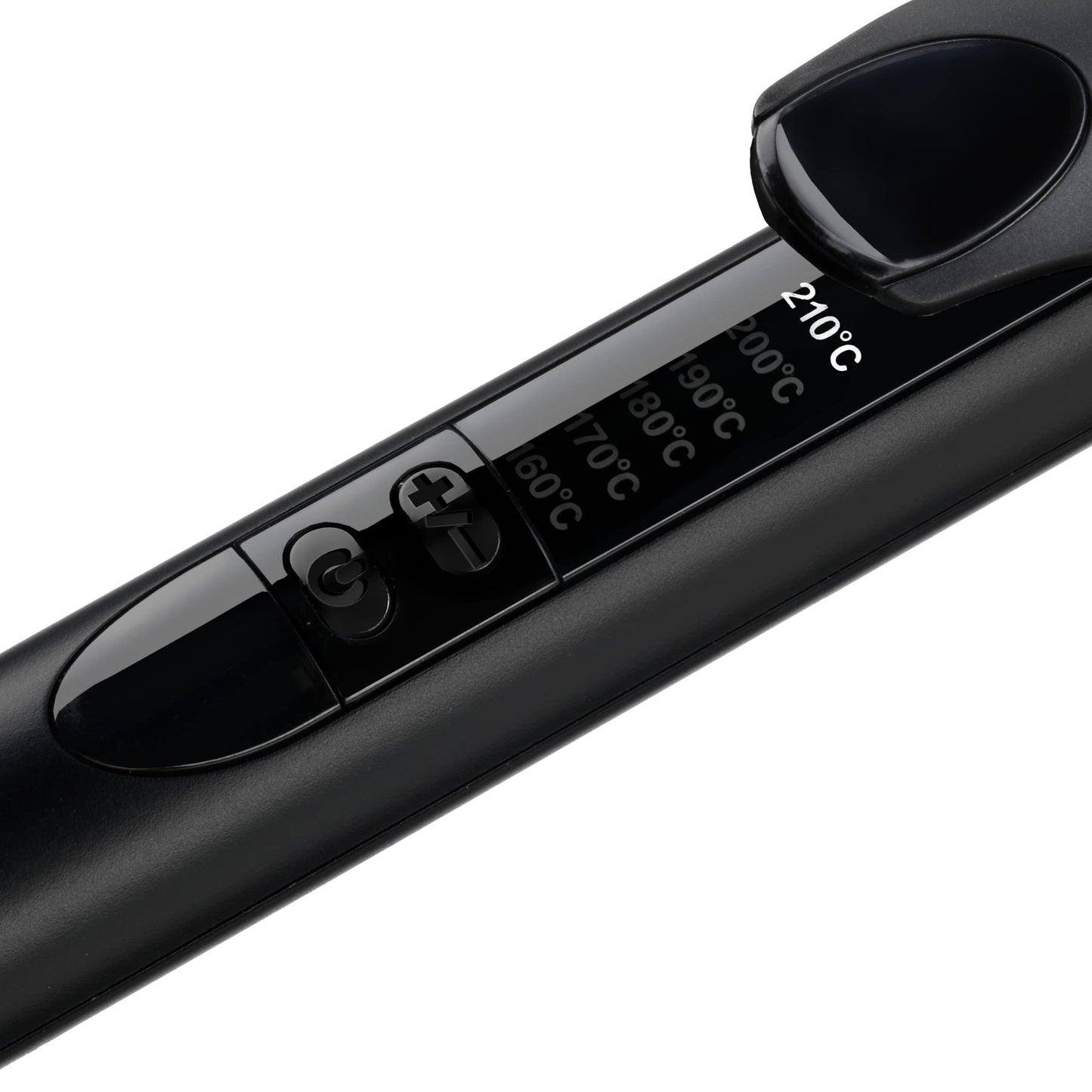 BaByliss Hair Curling Iron, Extensive Wide Reach 32mm Curling Tong Barrel, Ultra-Fast Heat With Led & 6 Temperature Setting 160°C-210°C, 2.5m Ceramics Swivel Cord, C452SDE (Rose Quartz)