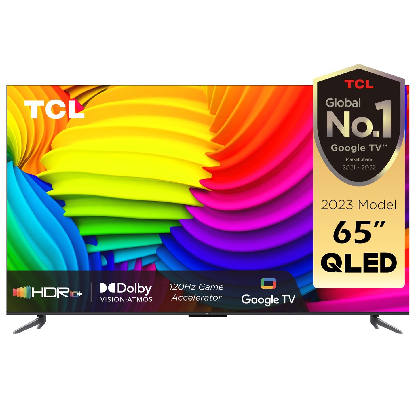 TCL 75 Inch TV 4K QLED Smart TV Dolby Vision Atmos HDR 10+ Game Master Wide Colour Gamut Quantum Dot Technology - 75C645 (2023 Model)