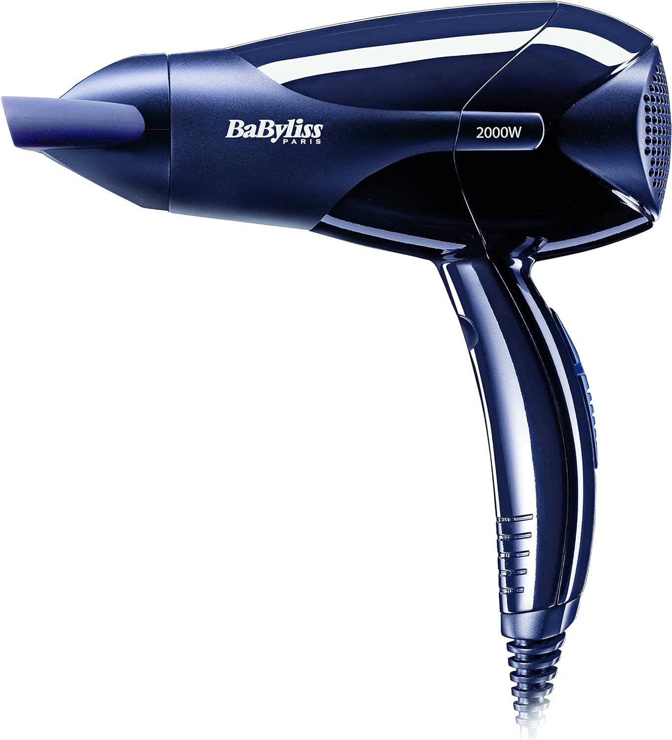 BaByliss Powerlight 2000 Dryer, Lightweight And Powerful 2000w Dryer With Quick Drying Time, 2 Heat & 2 Speed Control, Easy To Handle & Efficient And Customizable Settings, D212SDE (Black)