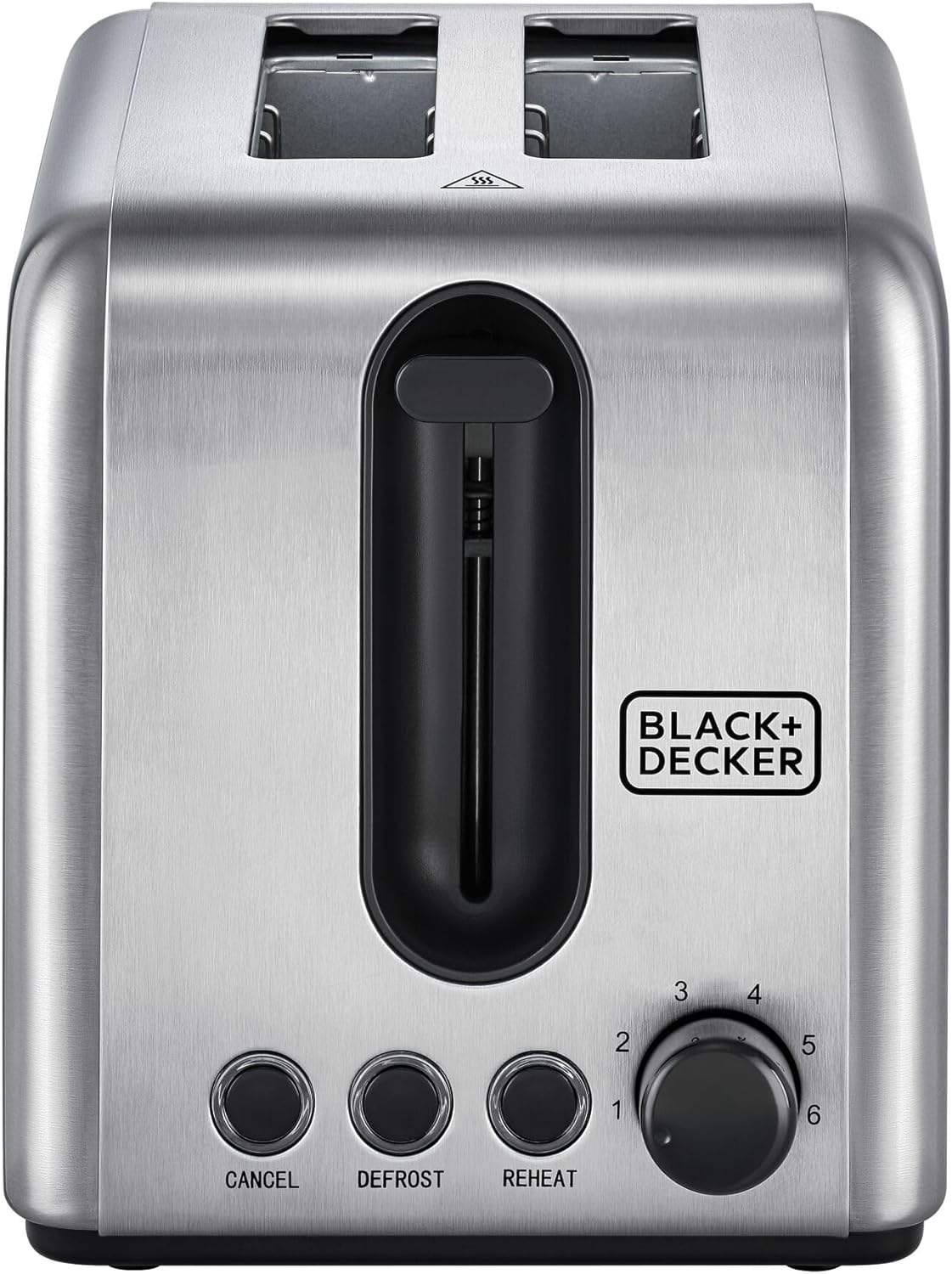 BLACK+DECKER 2 Slice Stainless Steel Toaster, Silver - ET244-B5.