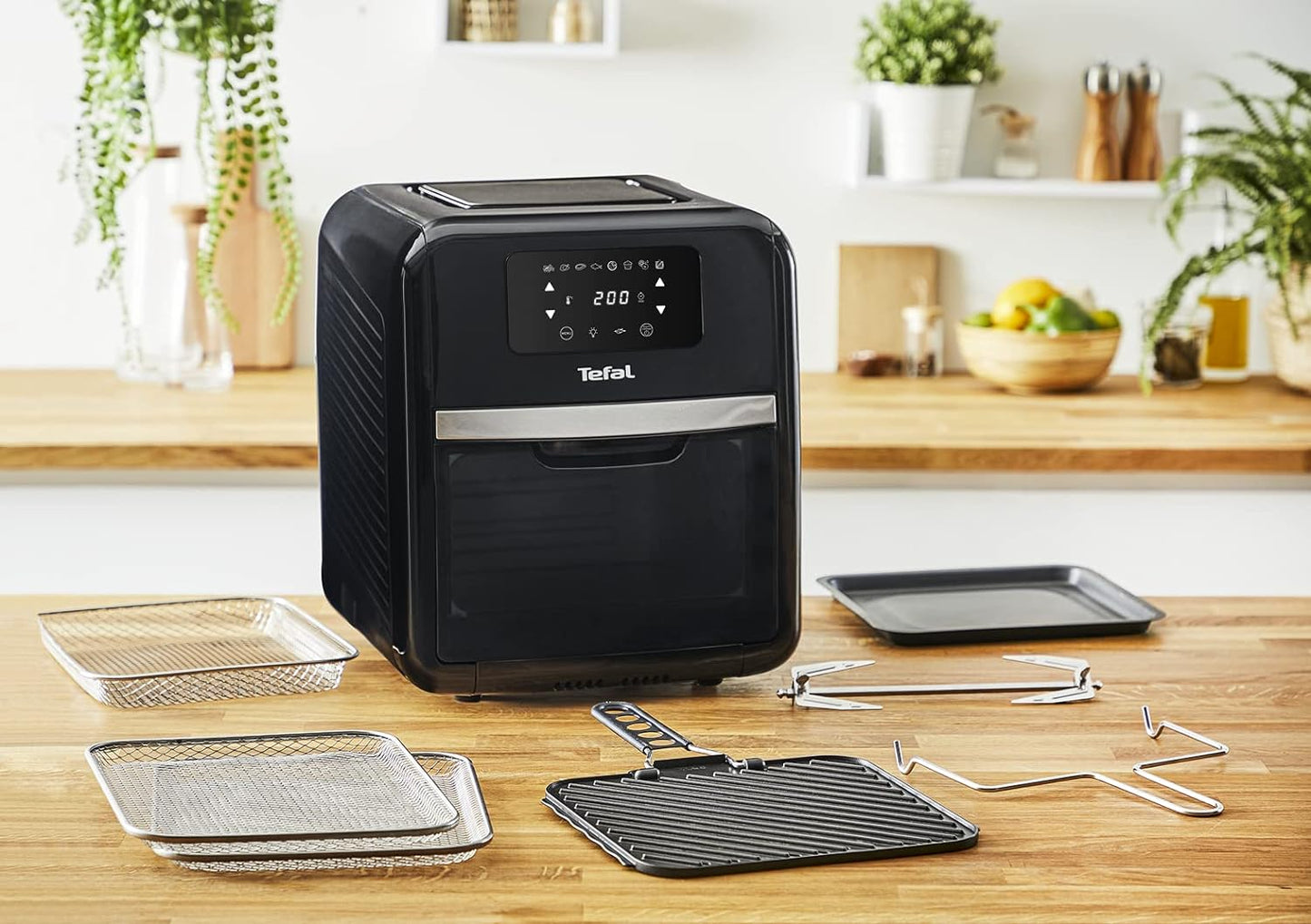 TEFAL Air Fryer | Easy Fry & Grill Digital 2-in-1 |4.2 L Capacity | 1550 W | Healthy Cooking | Air Fry + Grill | 8 Automatic Programs |Adjustable Temperature | Timer | 2 Years Warranty | EY505D27