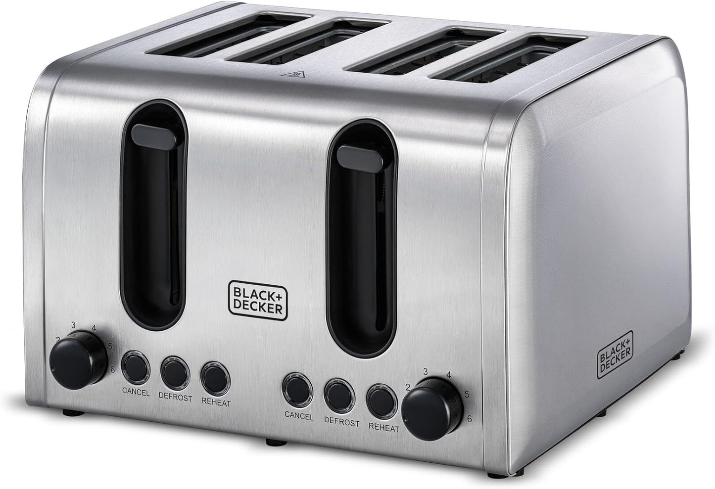 BLACK+DECKER 2 Slice Stainless Steel Toaster, Silver - ET244-B5.
