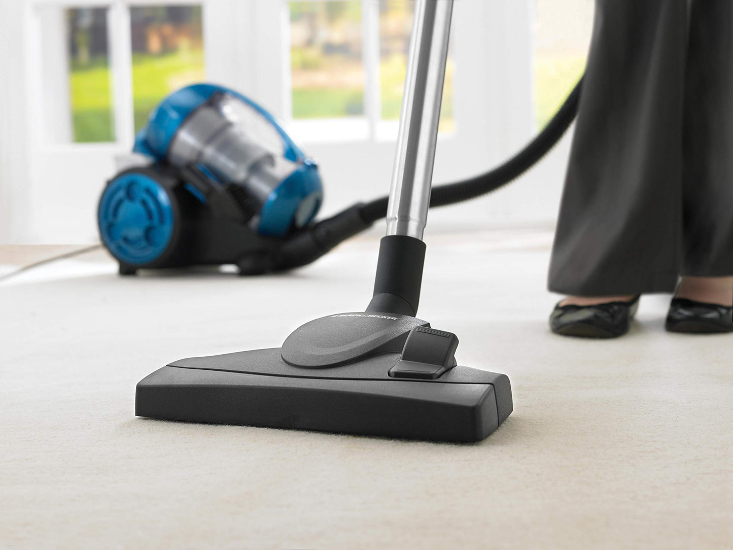 Black+Decker Multi-Cyclonic Bagless Vacuum Cleaner With 6 Stage Filtration 1480W 1.8L Black Vm1480-B5"Min 1 year manufacturer warranty"