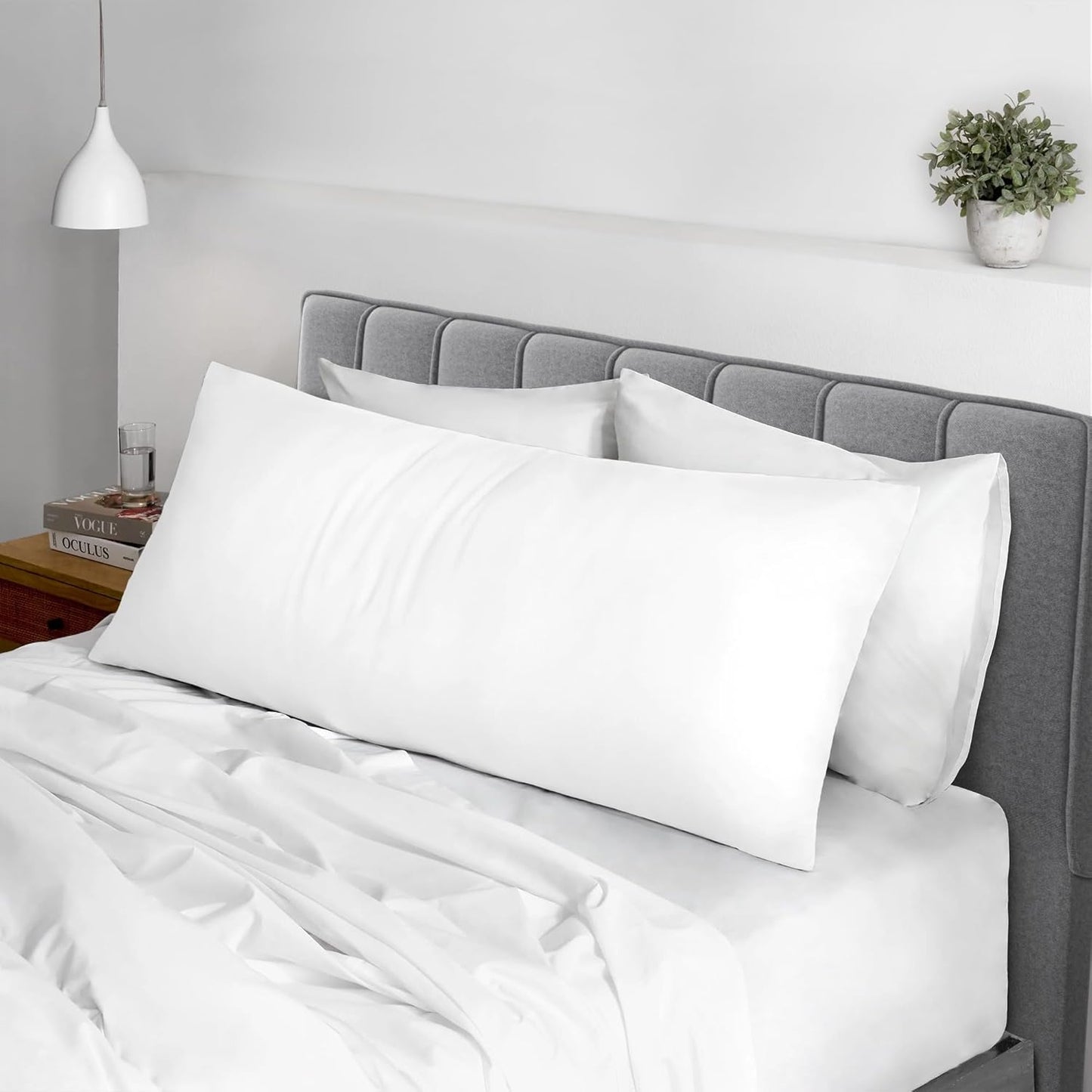 Pizuna Pure 100% Cotton Pillow Cases Queen Size Set of 2 Rio Red, Luxurious 400 Thread Count Long Staple Cotton Sateen with Envelope Closure (Combed Rio Red Cotton Pillow Cases Queen)