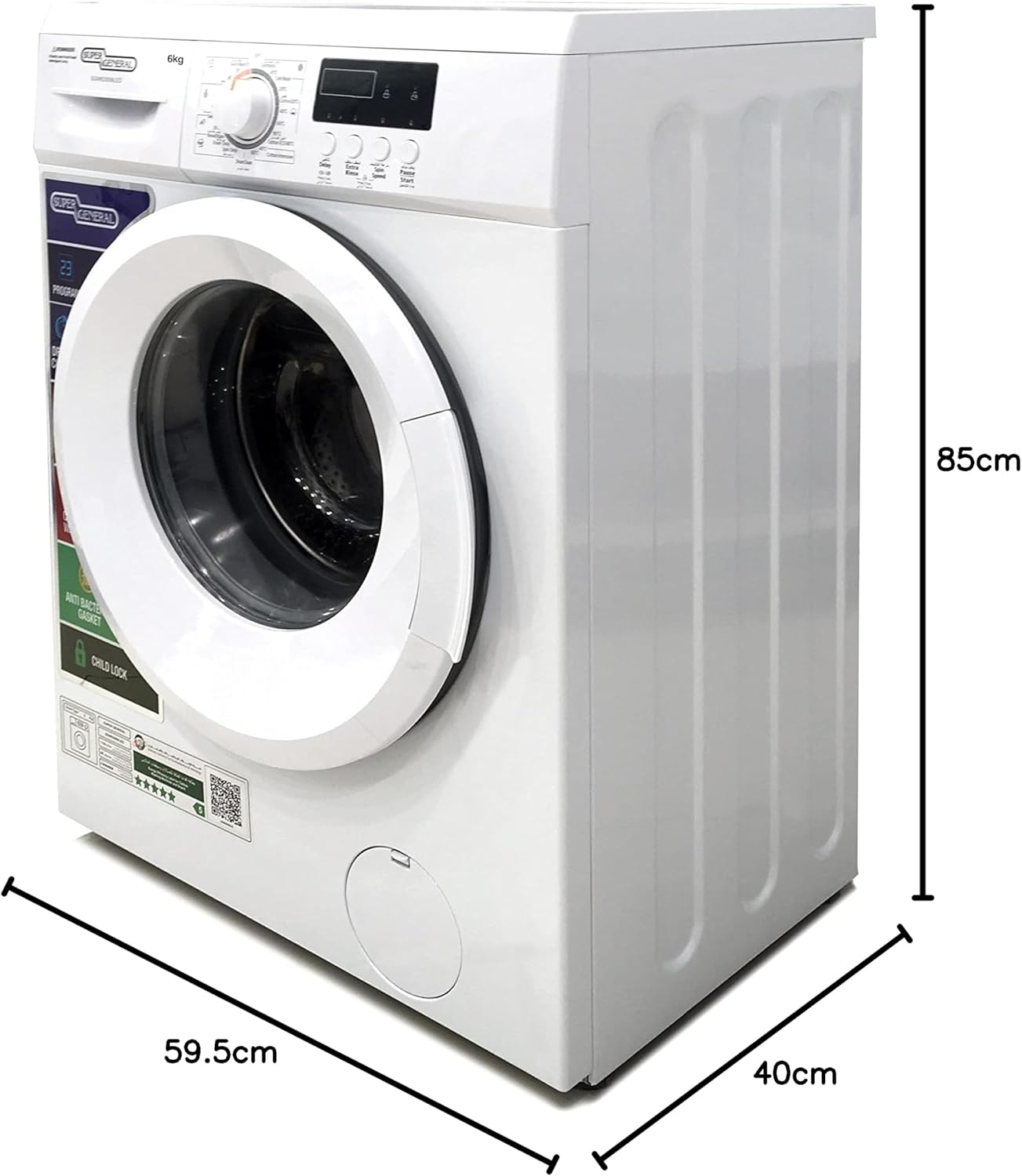 Super General SGW6250NLED 6Kg Front Load Washing Machine 2024 Edition