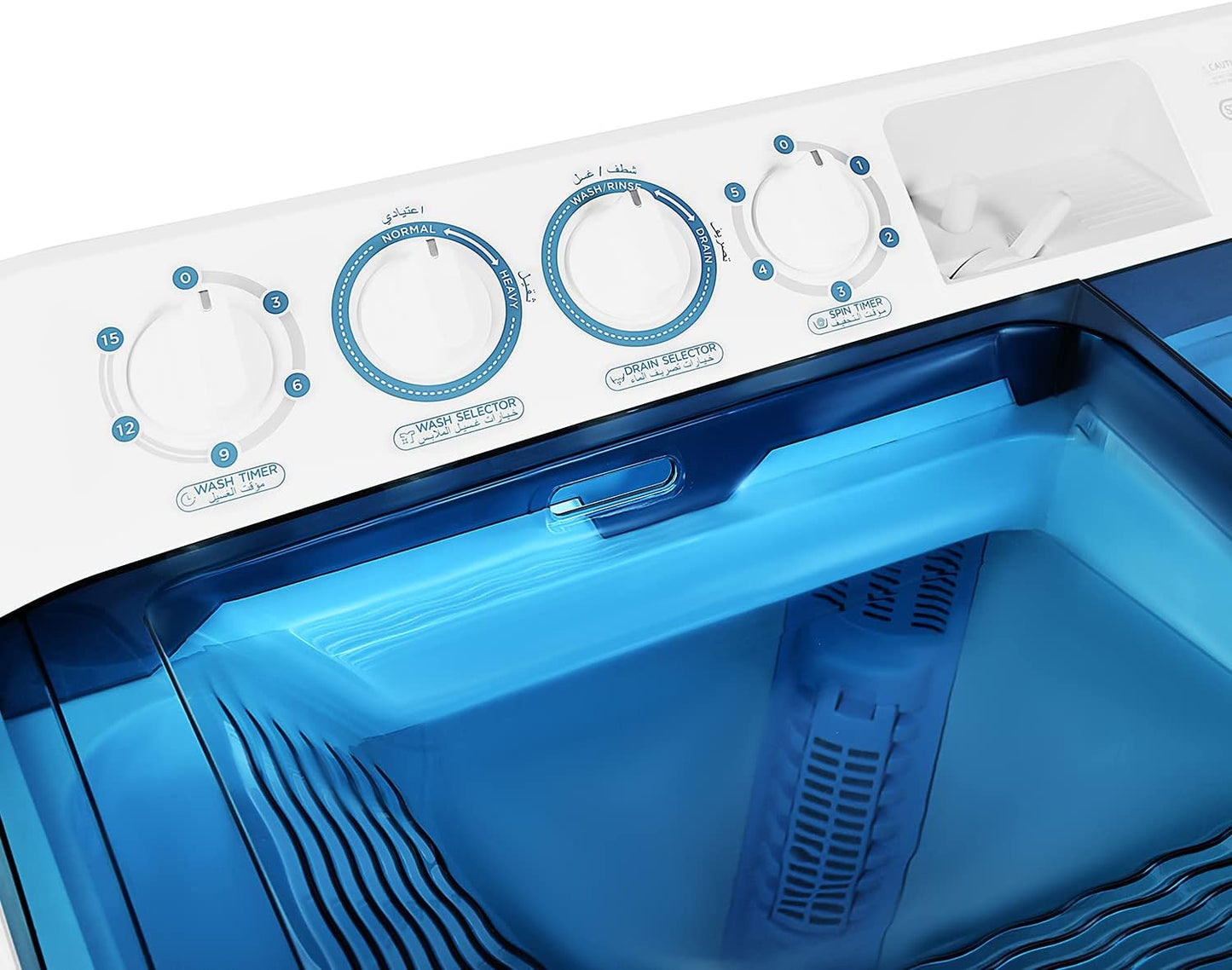 Super General 12 Kg Twin Tub Semi Automatic Washing Machine, White - SGW125